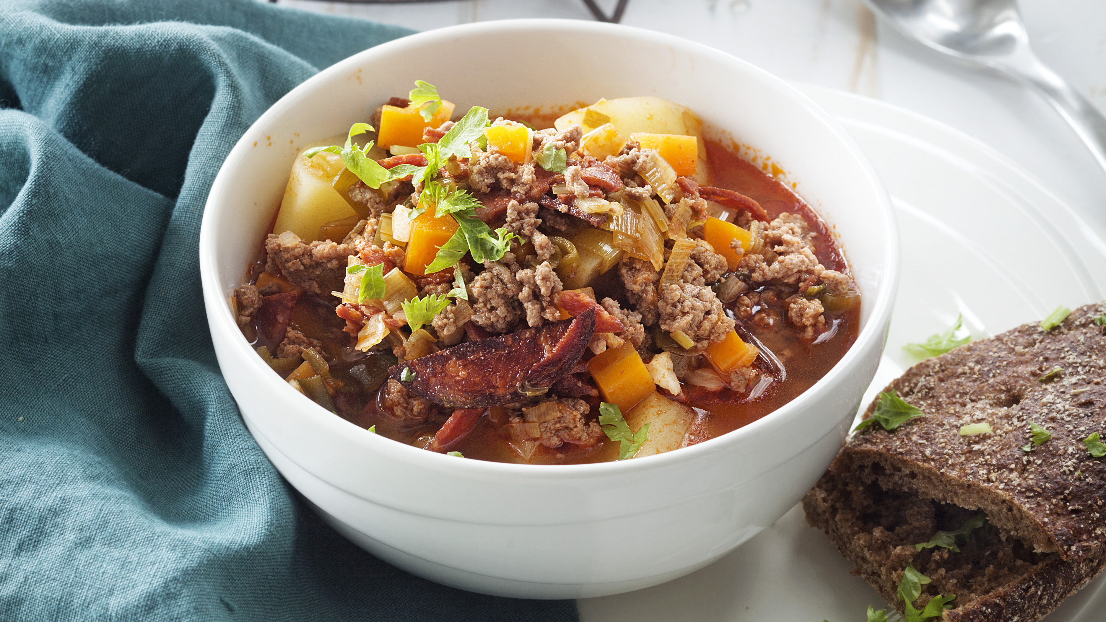 Jauheliha Chorizokeitto Paaruoat Reseptit K Ruoka