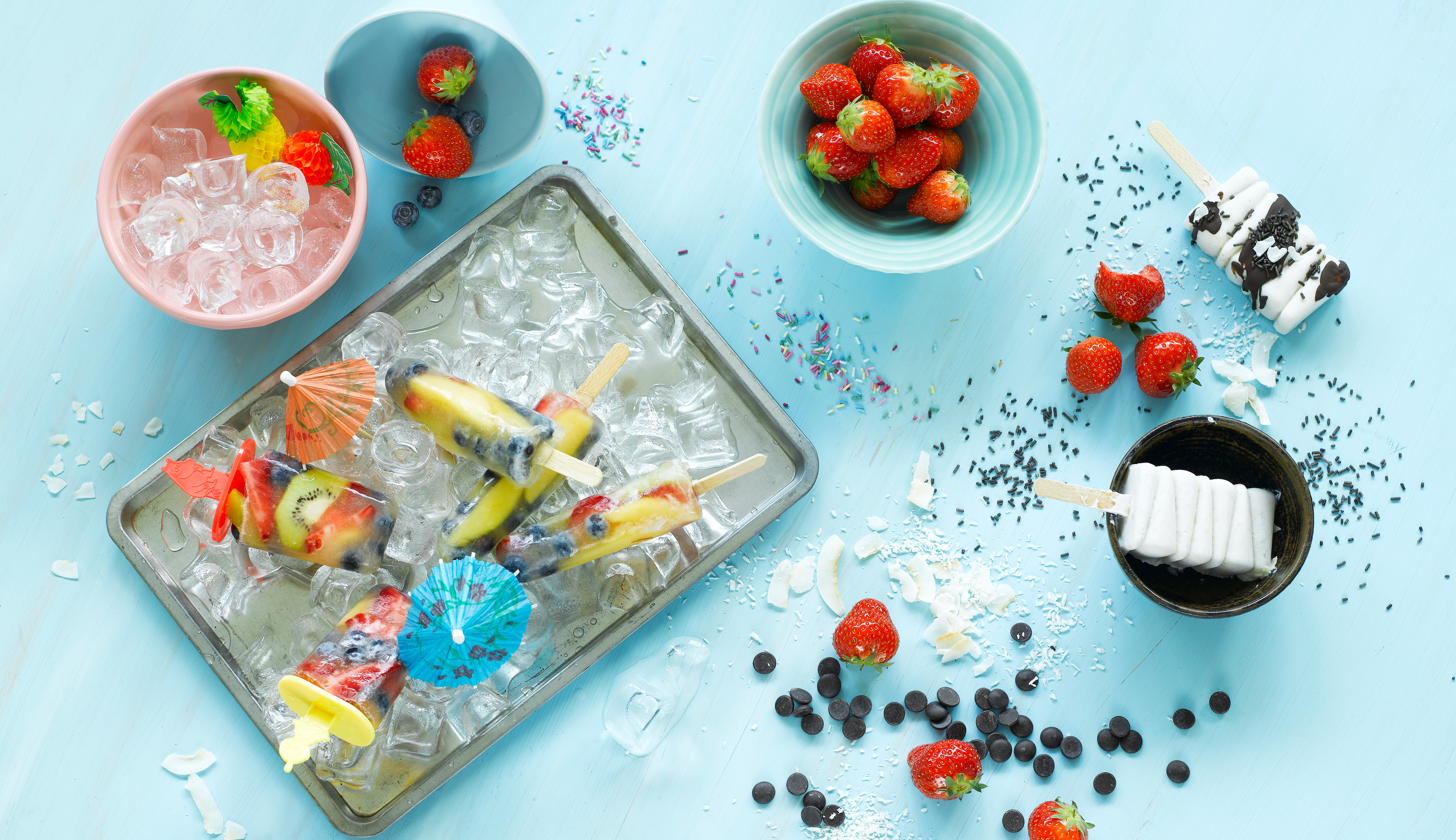 Ananas-kookosjäätelöt