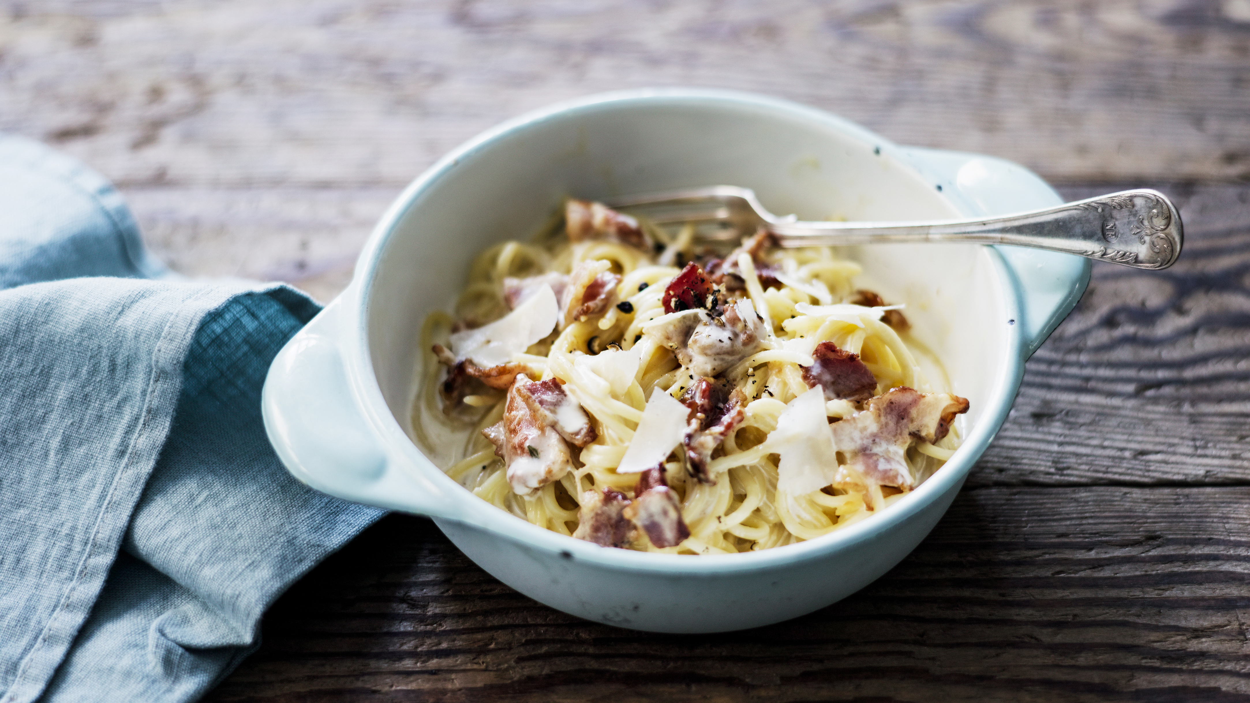 Pasta carbonara Pääruoat Reseptit KRuoka