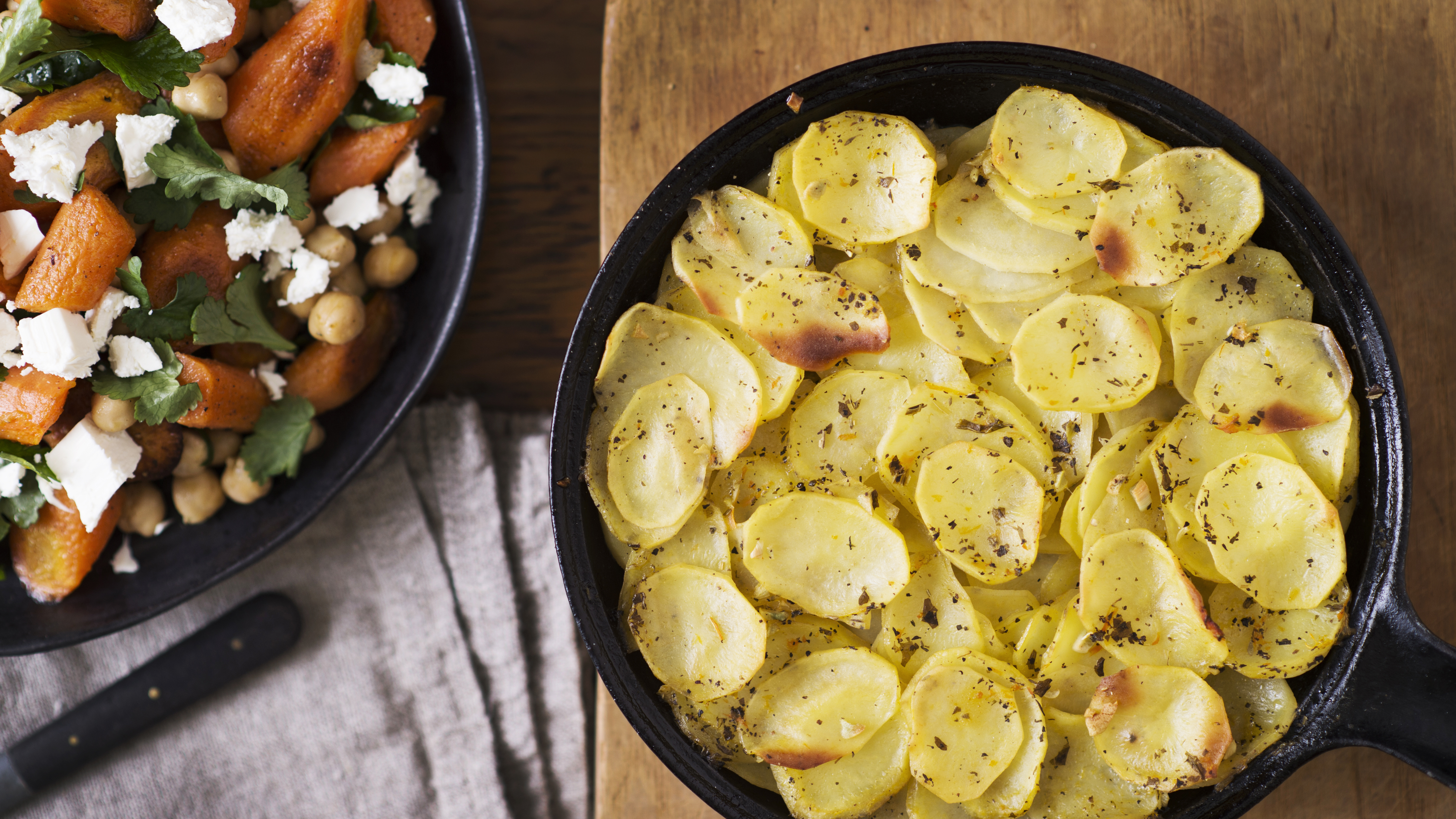 Yrtti-valkosipuliperunat