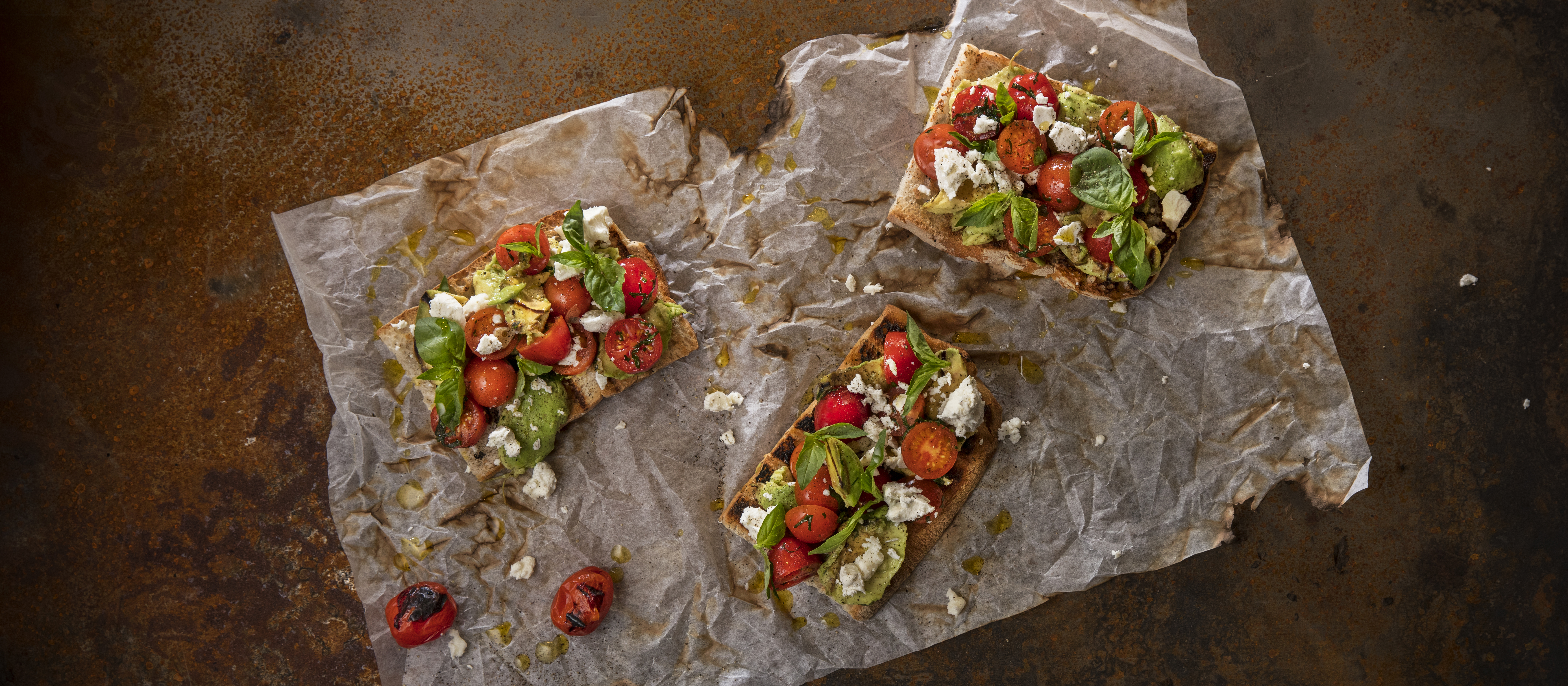 Grillattu avokadoleipä