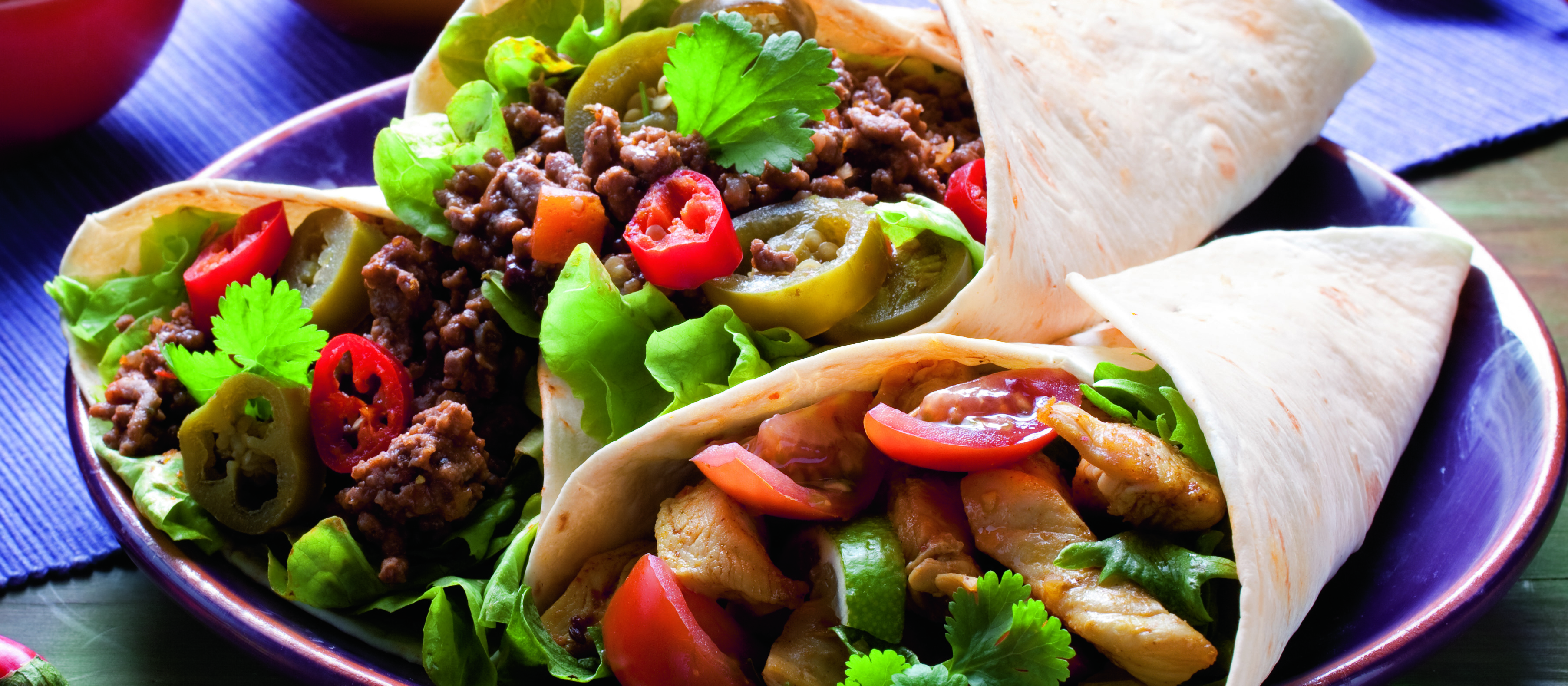 Täytteitä tortillalätyille