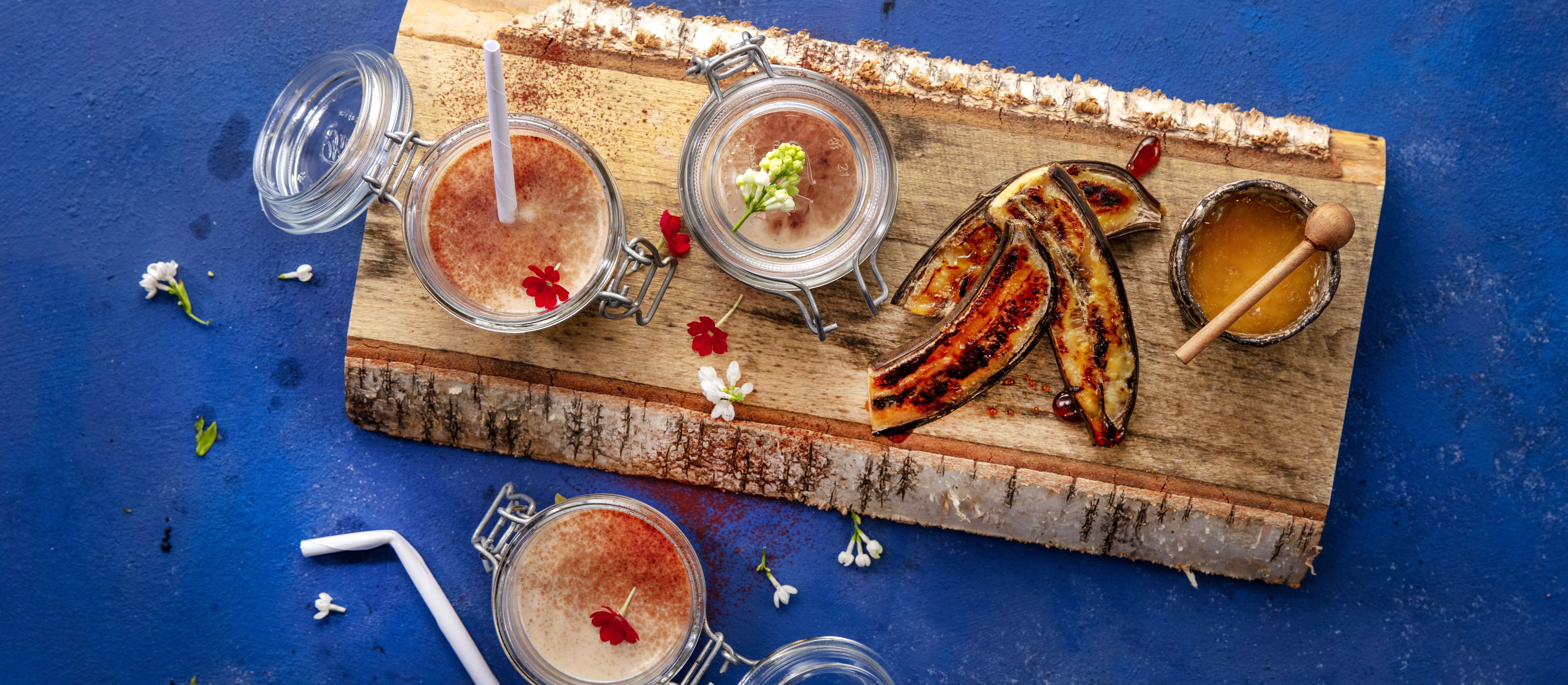 Pirtelö grillatuista banaaneista