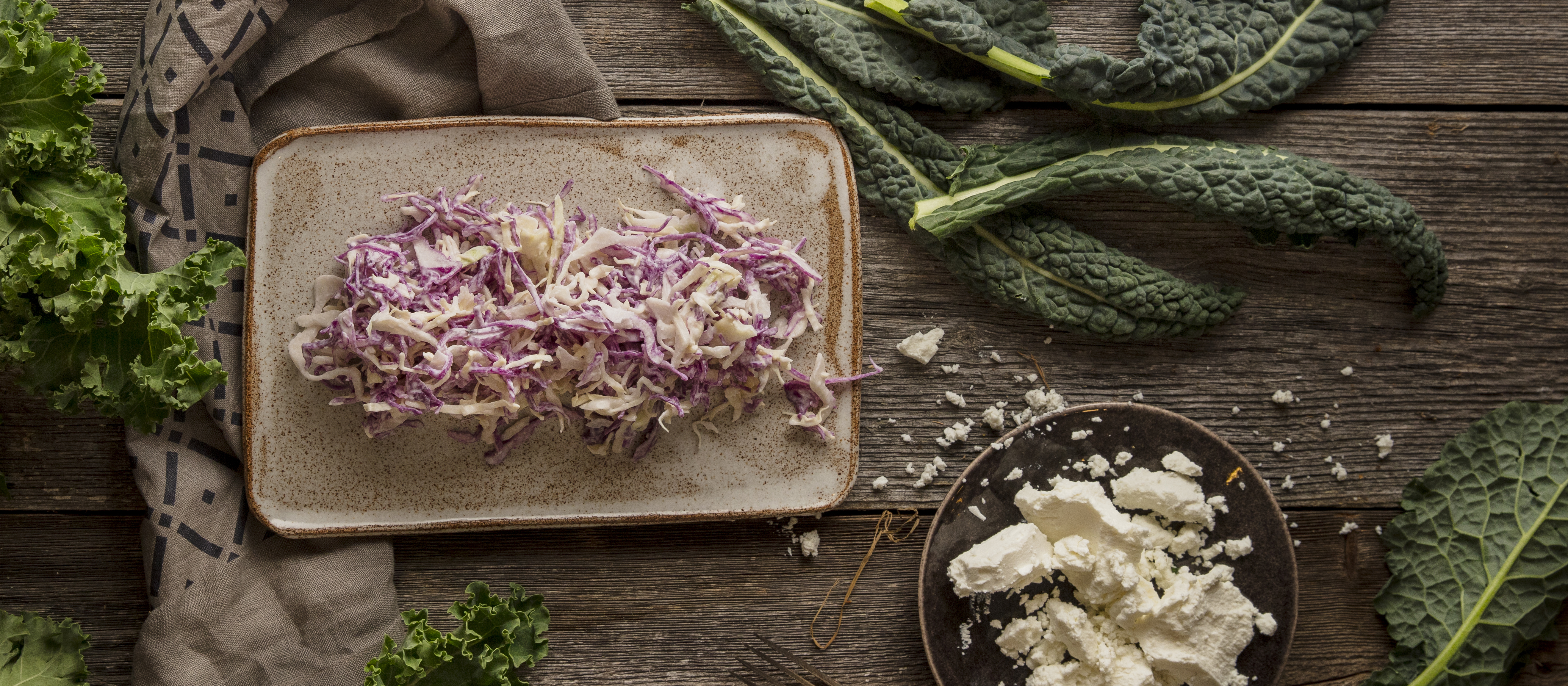 Kaali-vuohenjuustosalaatti