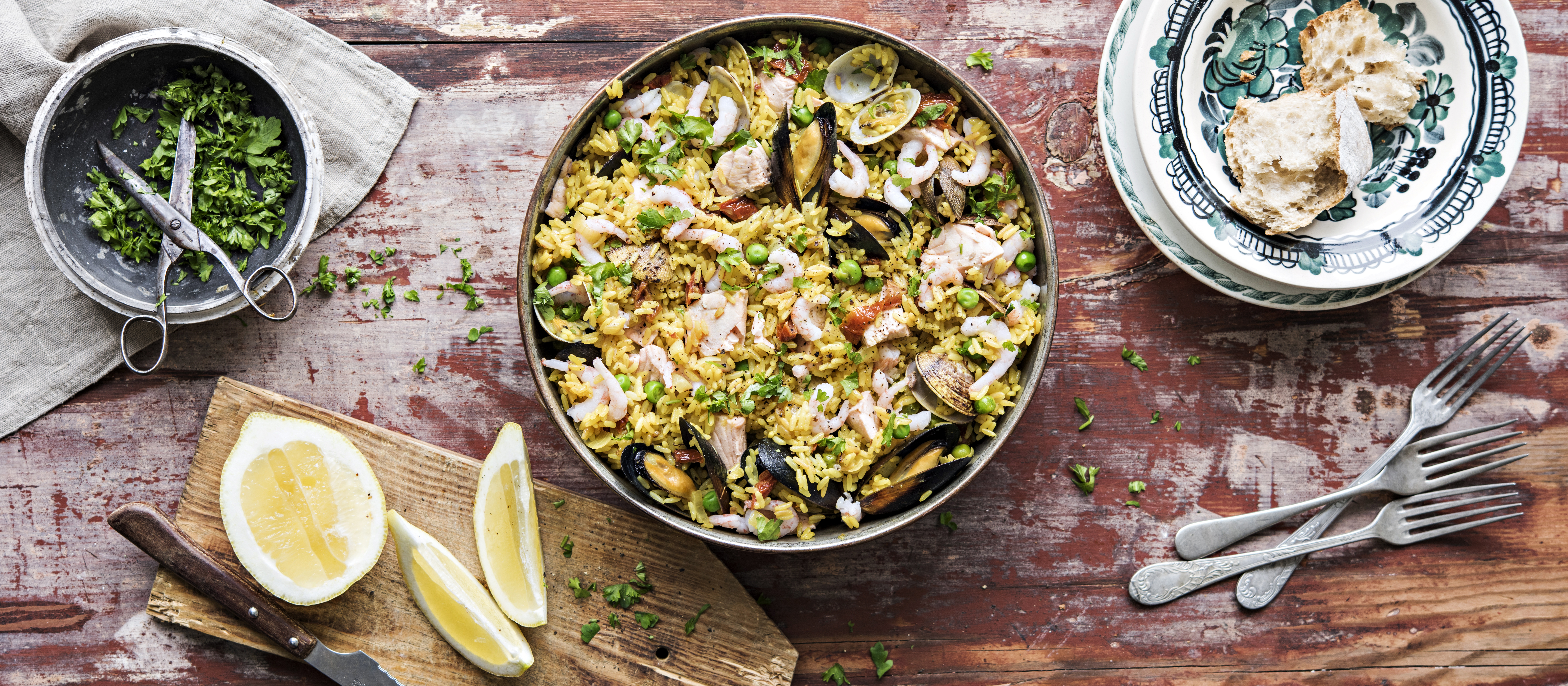 Lohi-äyriäispaella