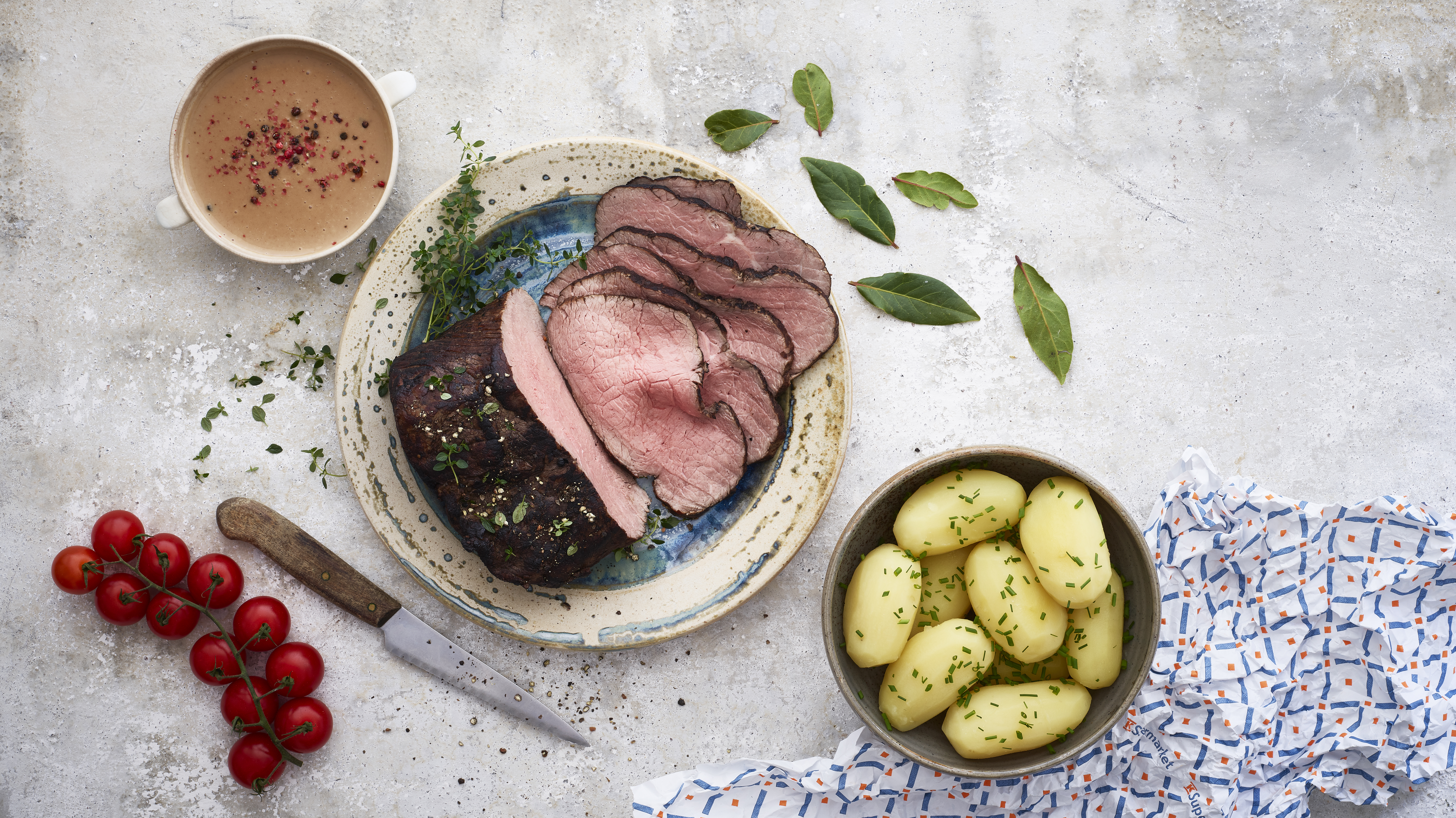 Punaviinimarinoitu naudan ulkofilee