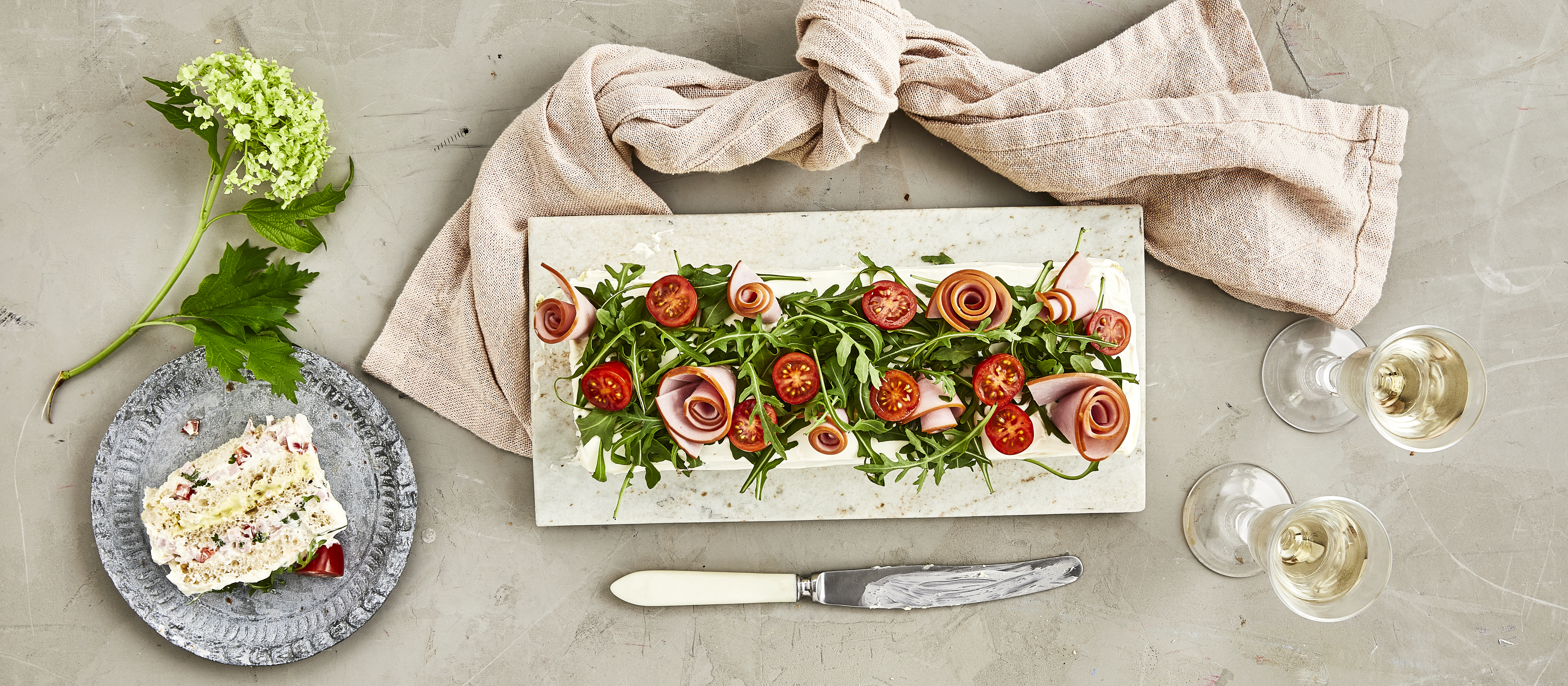 Kinkkuvoileipäkakku