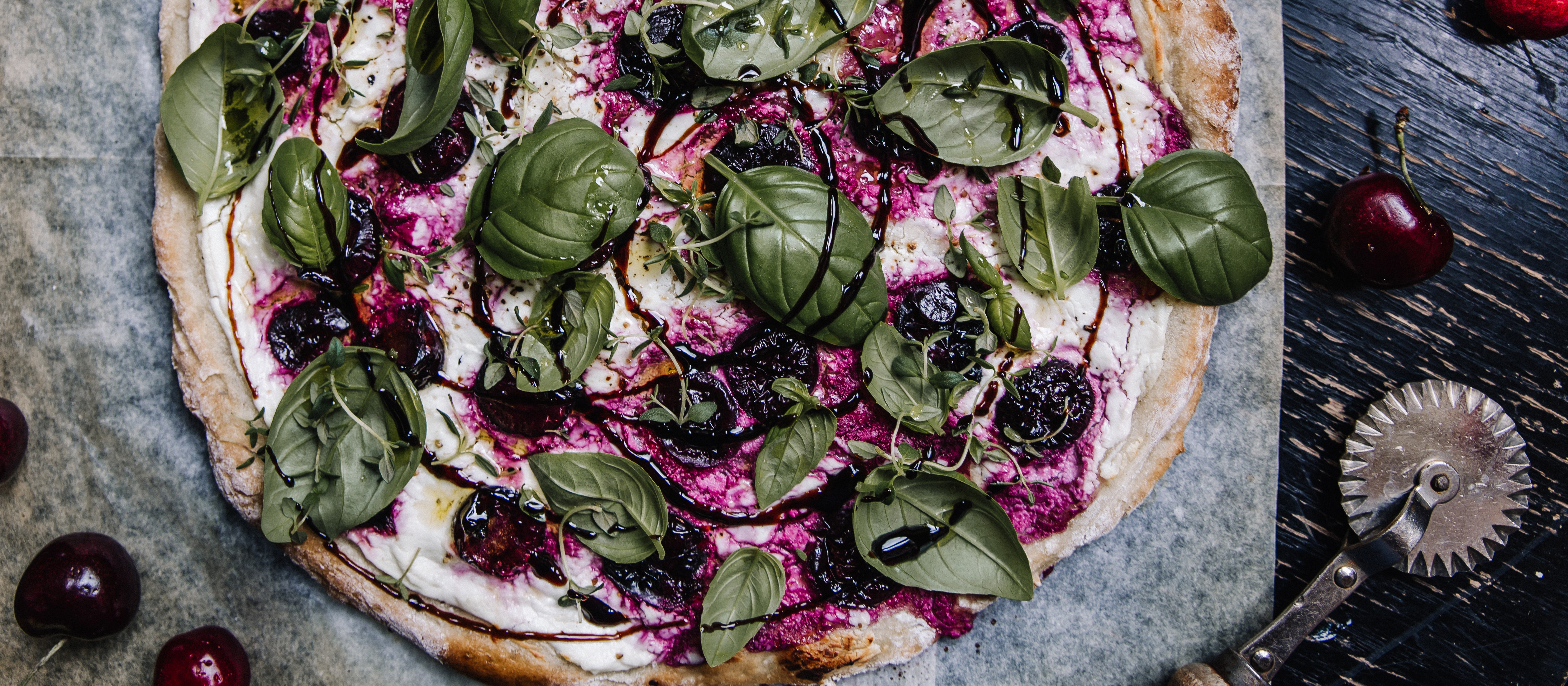 Kirsikka-vuohenjuustopizza, gluteeniton