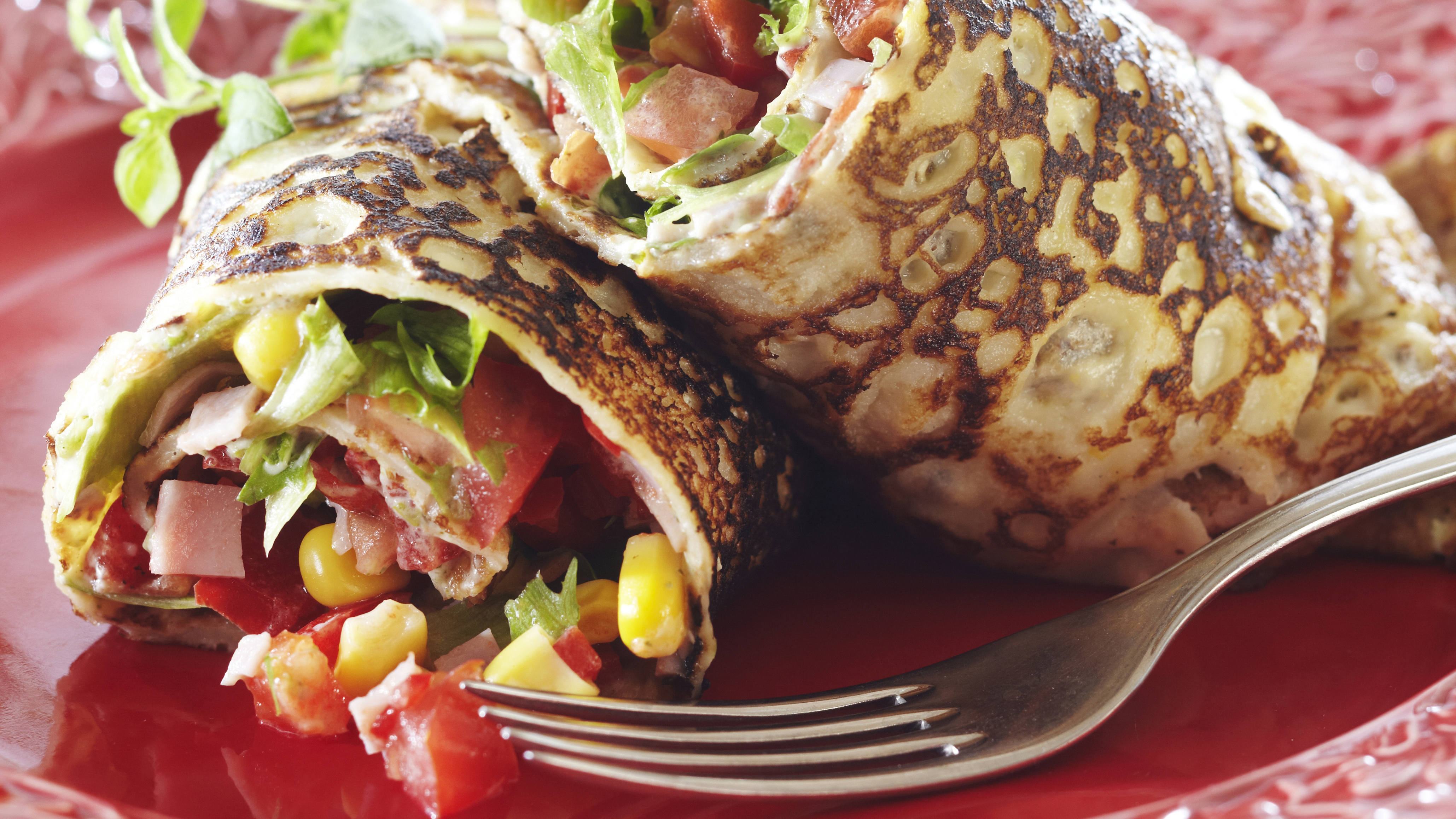 Maissiletut ja kinkkutäyte