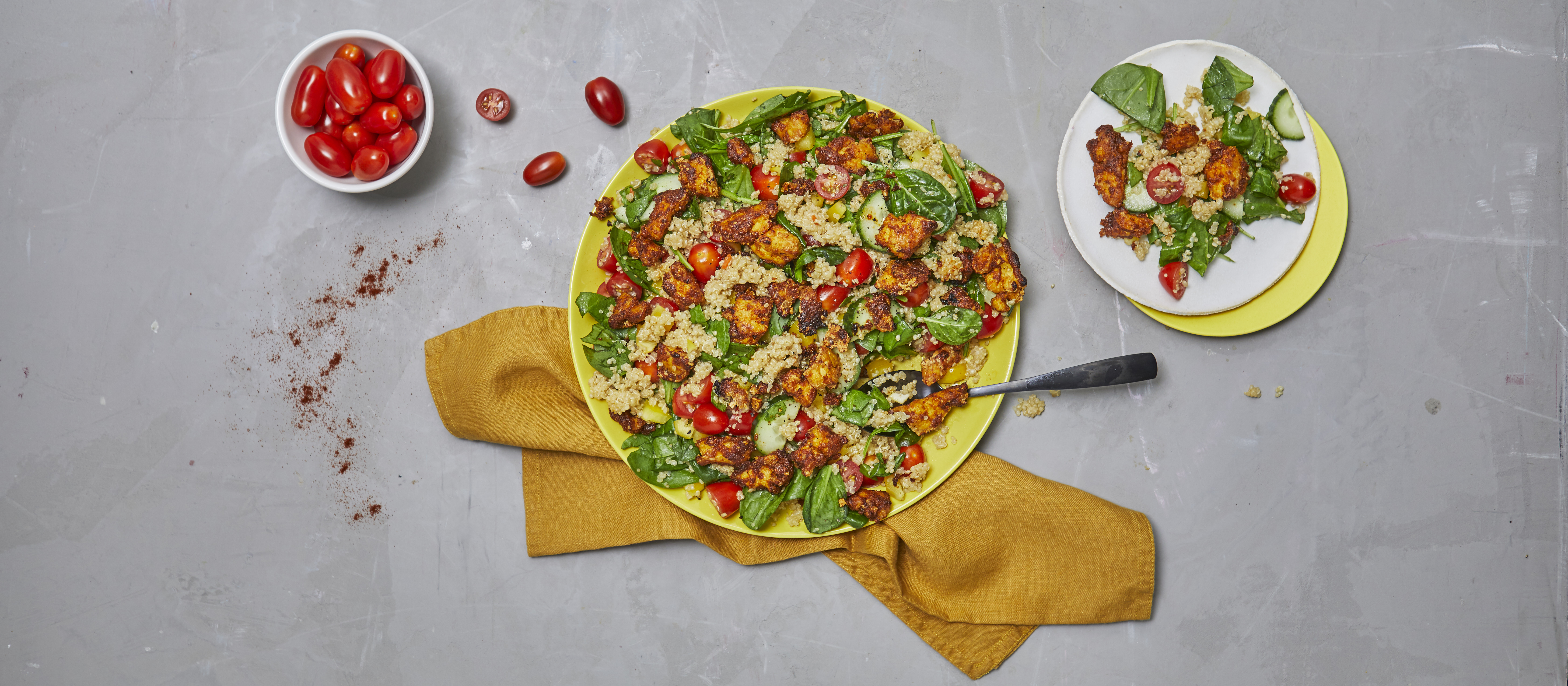 Nyhtotofu Ja Kvinoasalaatti Paaruoat Reseptit K Ruoka