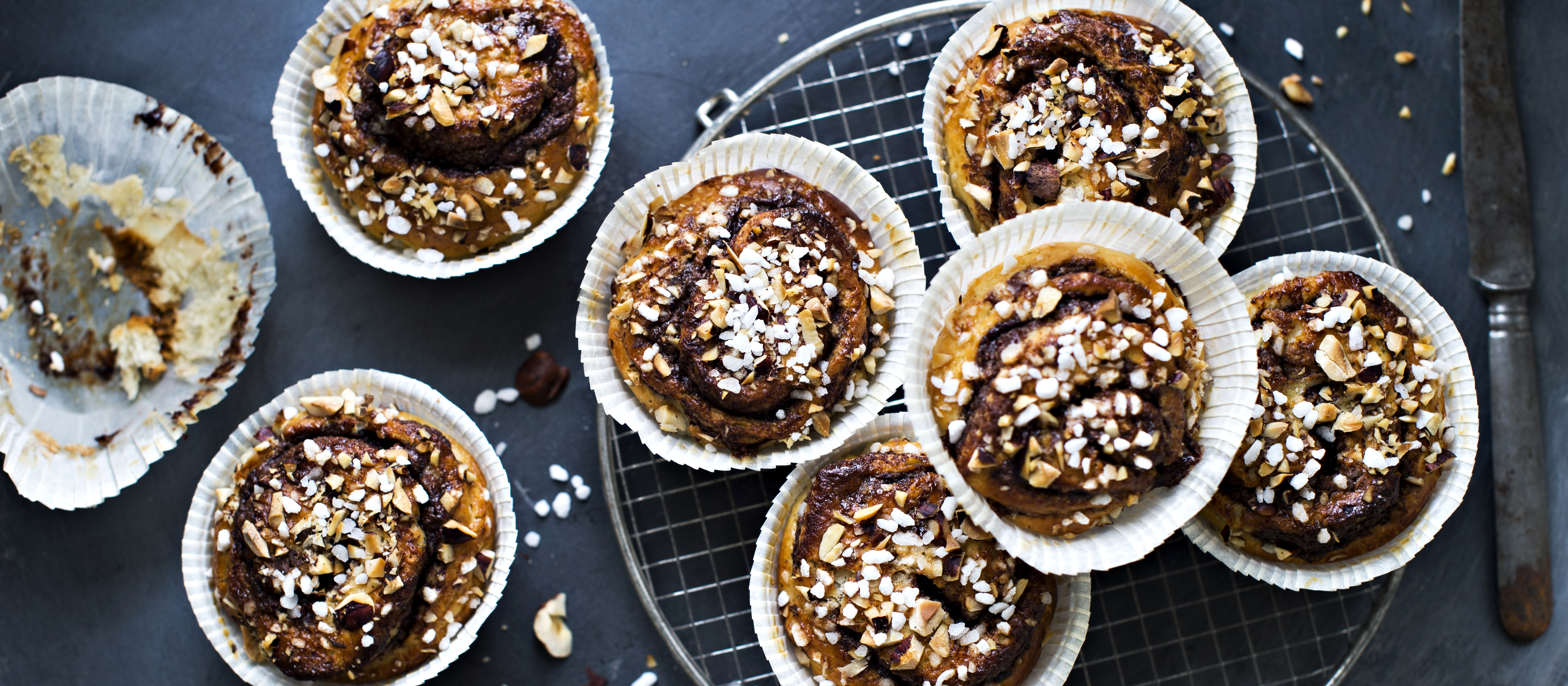 Hasselpähkinä-suklaapullat eli nutellapullat