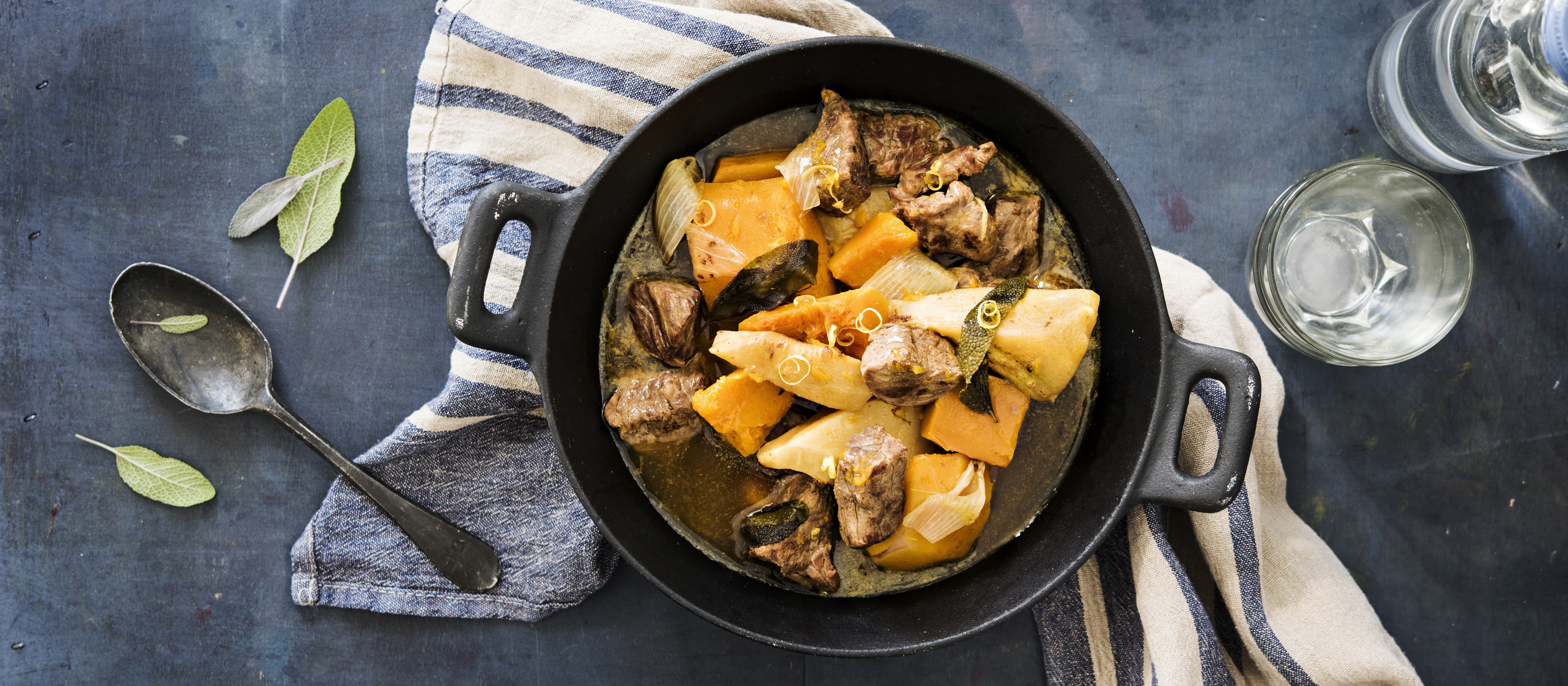 Myskikurpitsa-lihapata