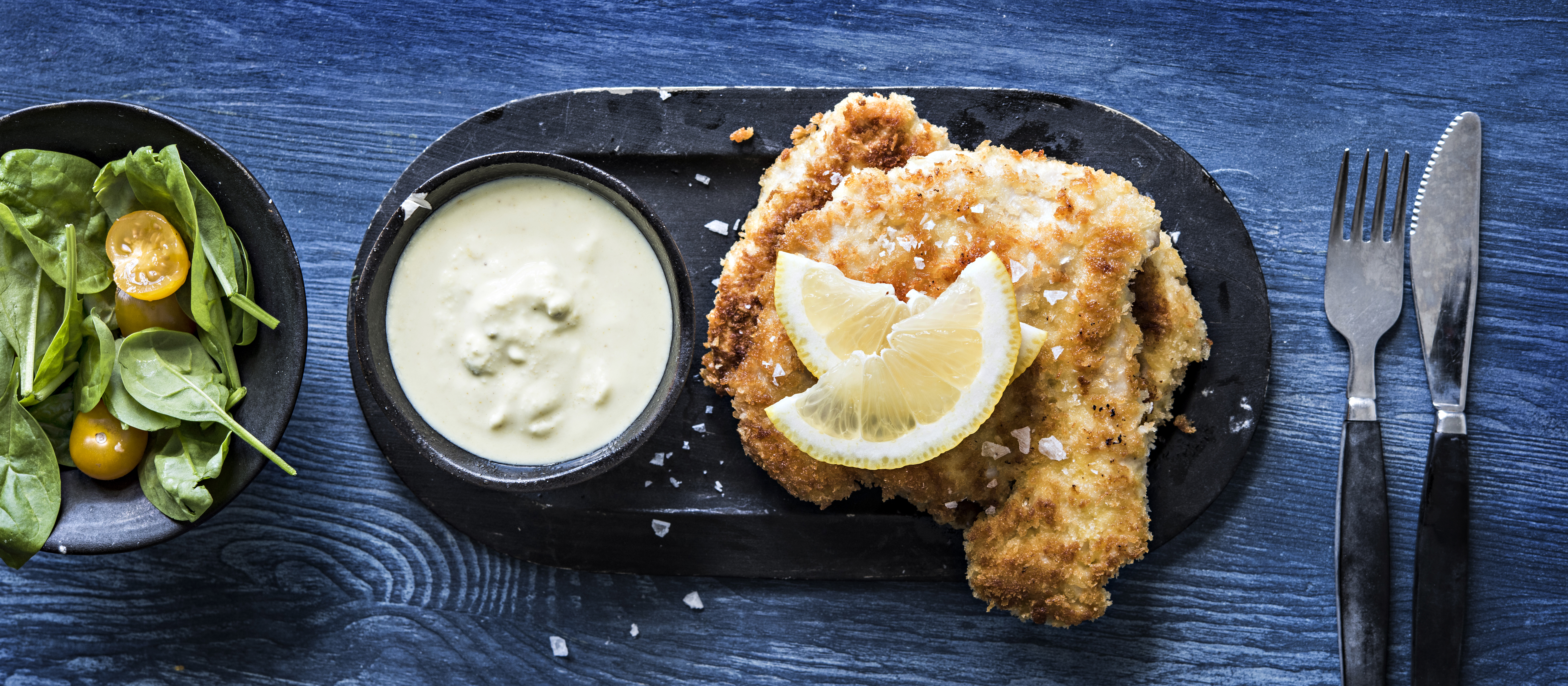 Paneroidut broilerin lehtipihvit