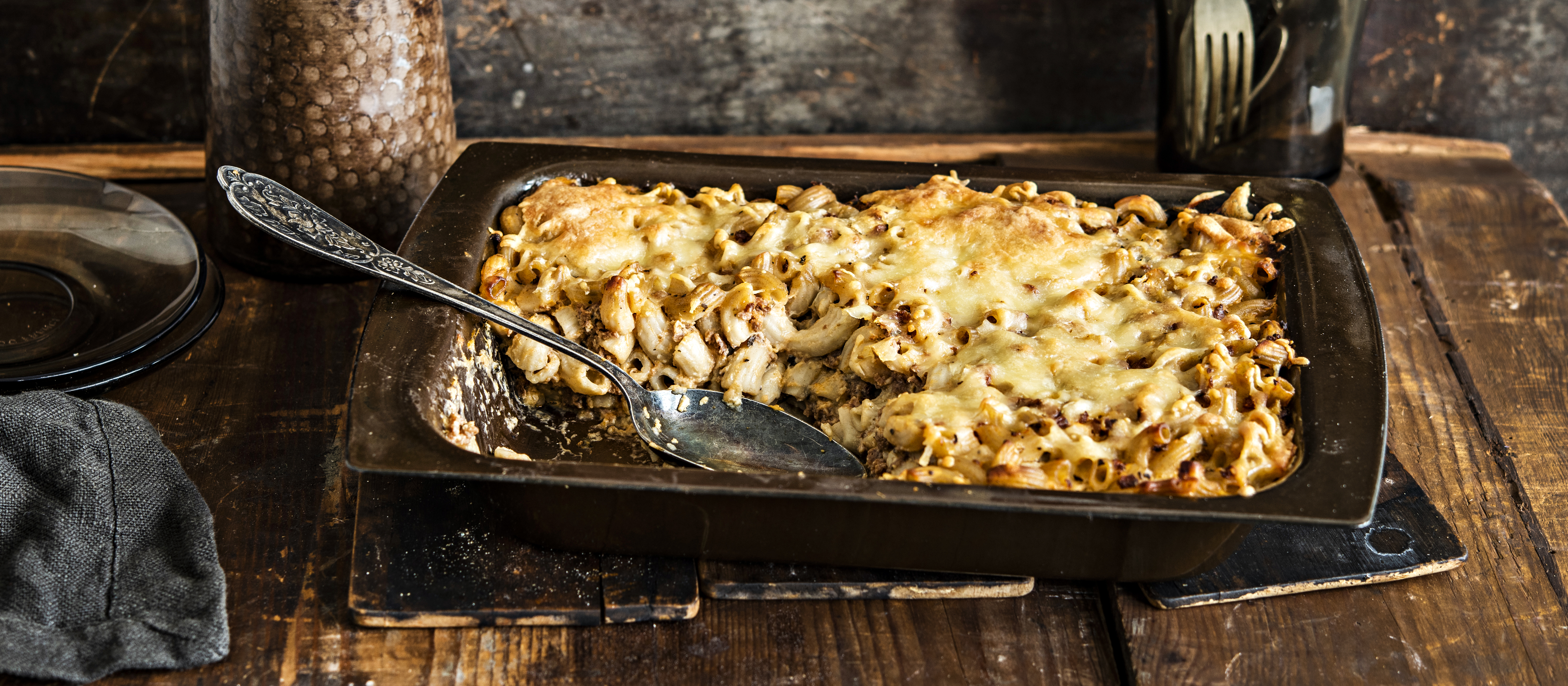 Soijamakaronilaatikko