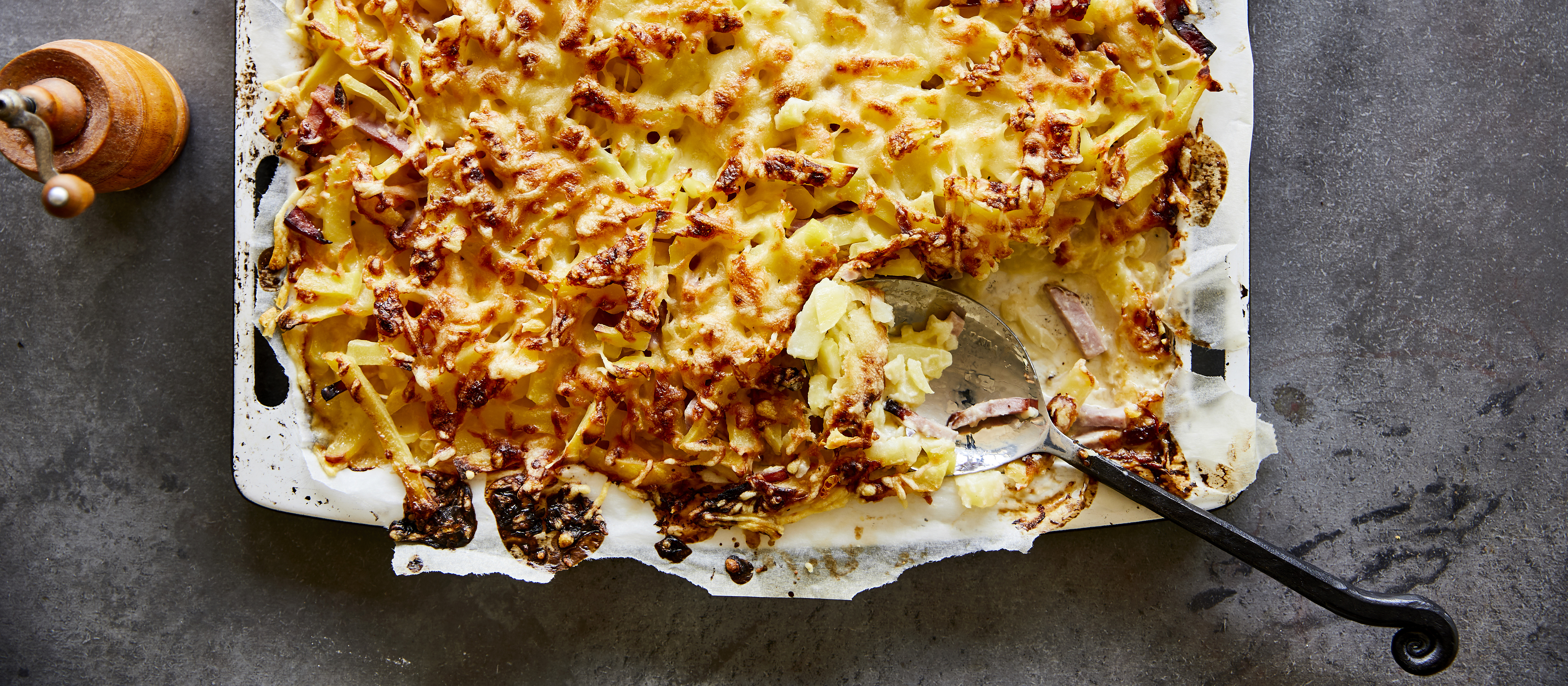 Kinkkukiusaus pellillä