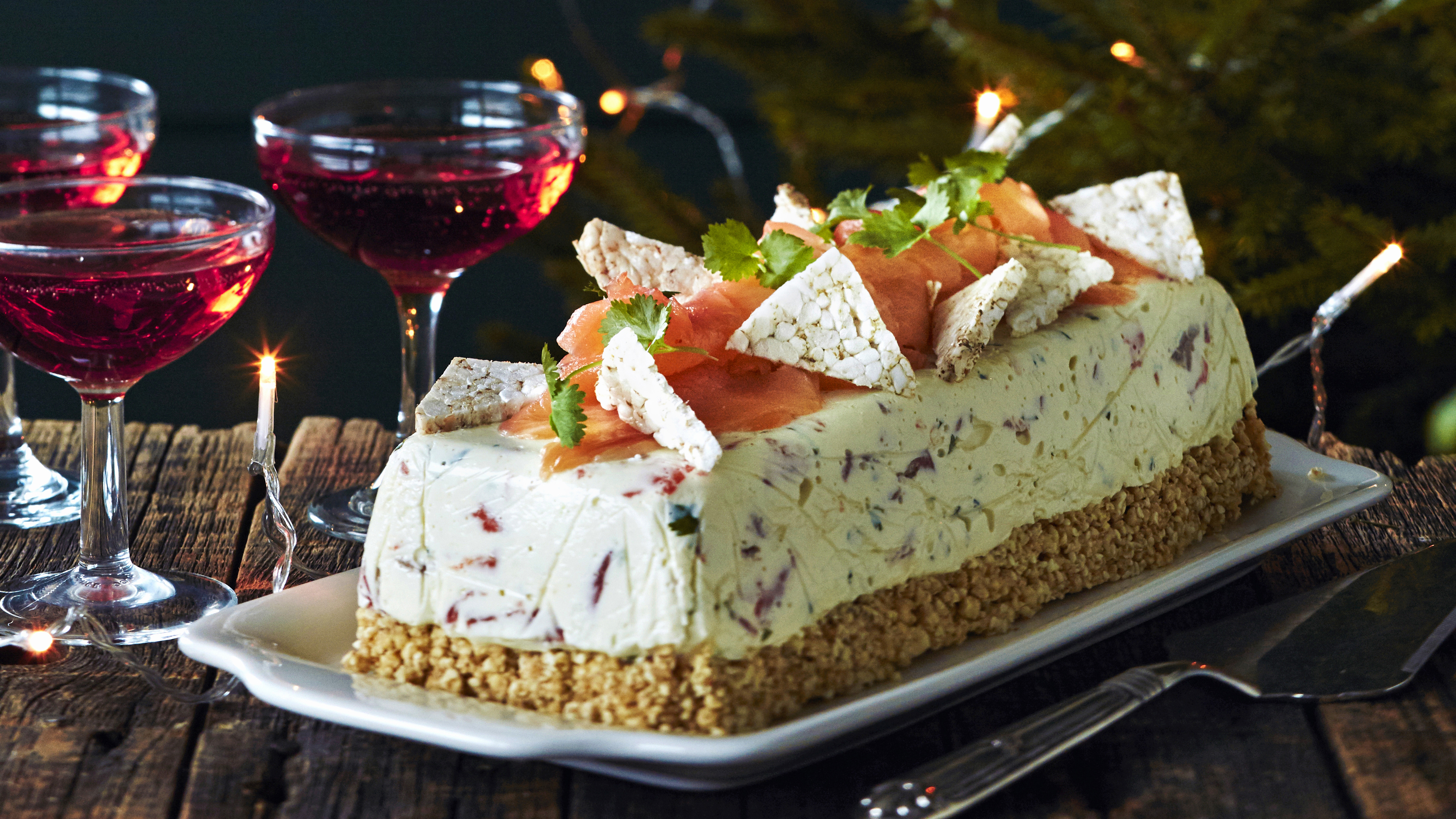 Wasabi-lohijuustokakku