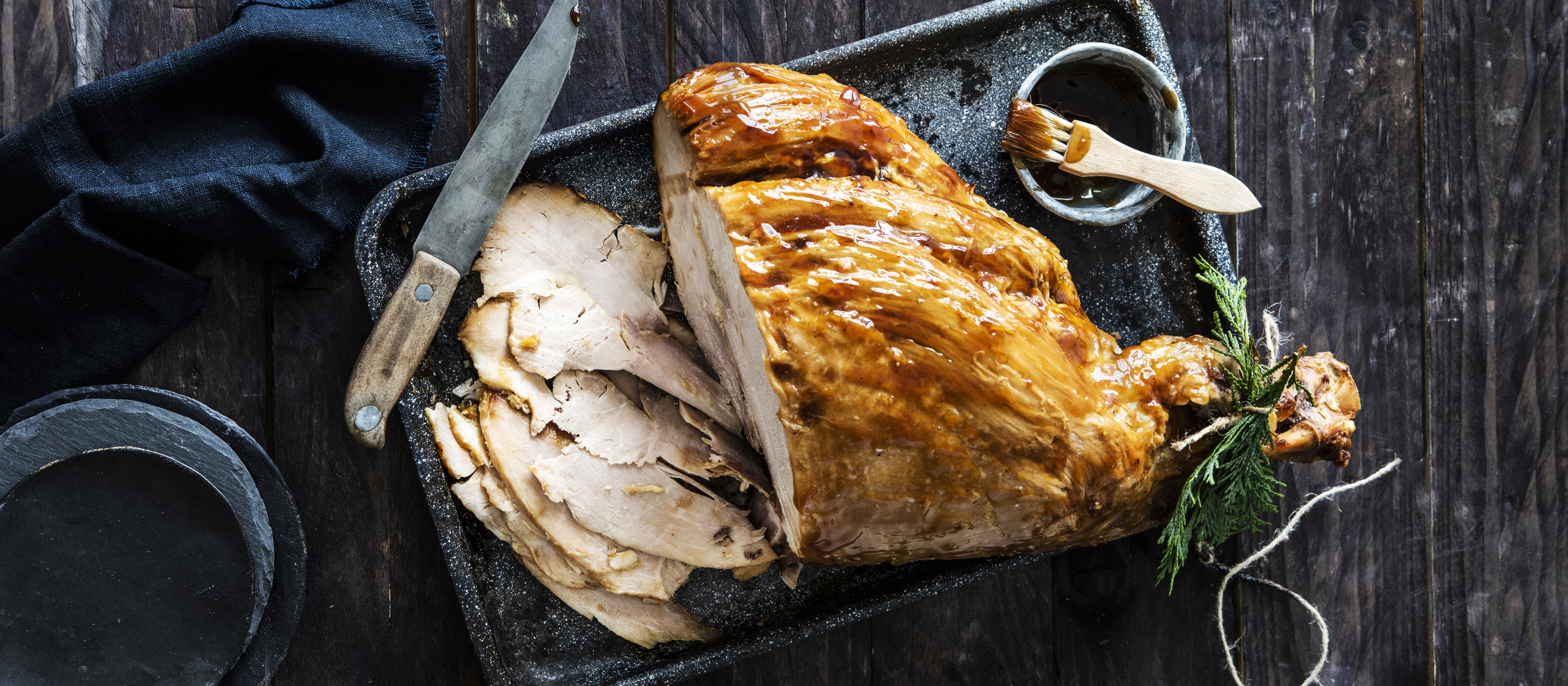 Glaseerattu joulukinkku