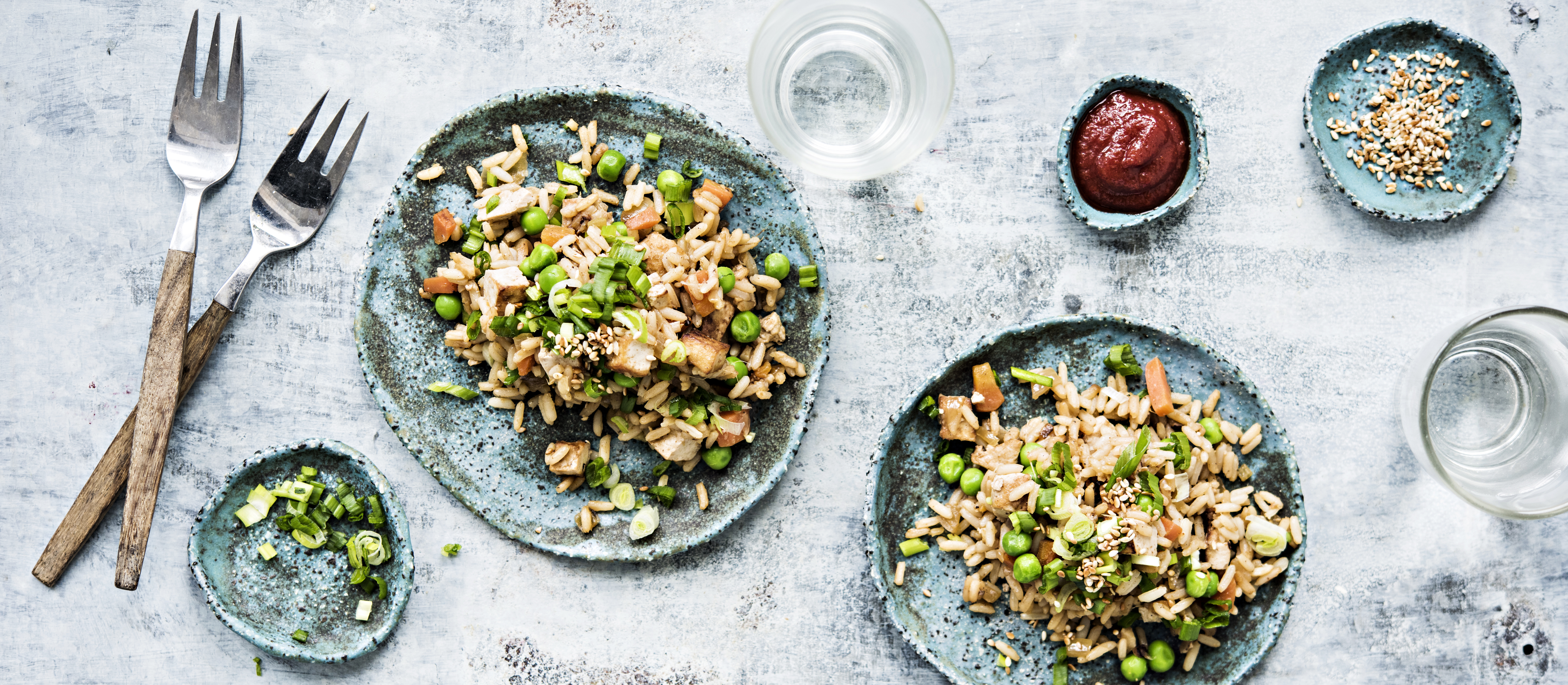 Paistettu riisi tofulla