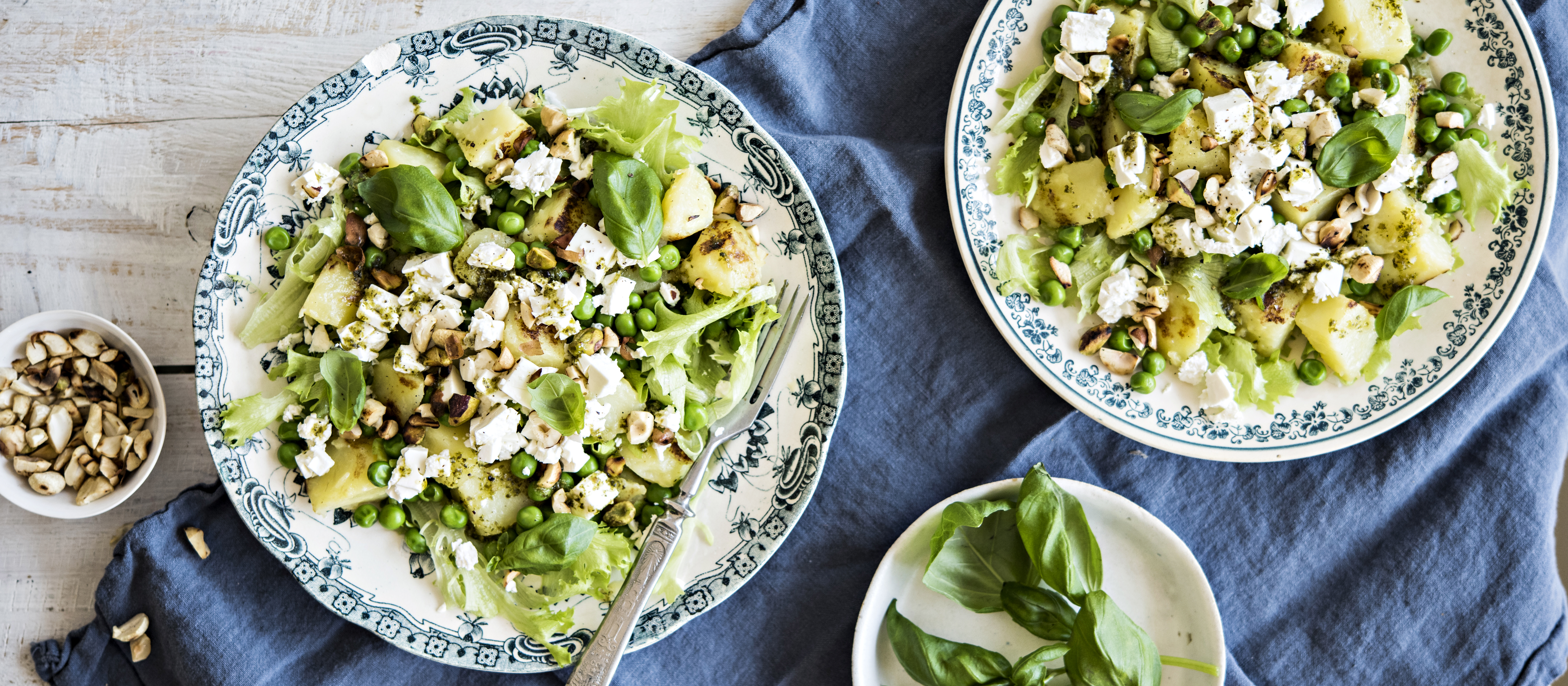 Pähkinäinen perunasalaatti