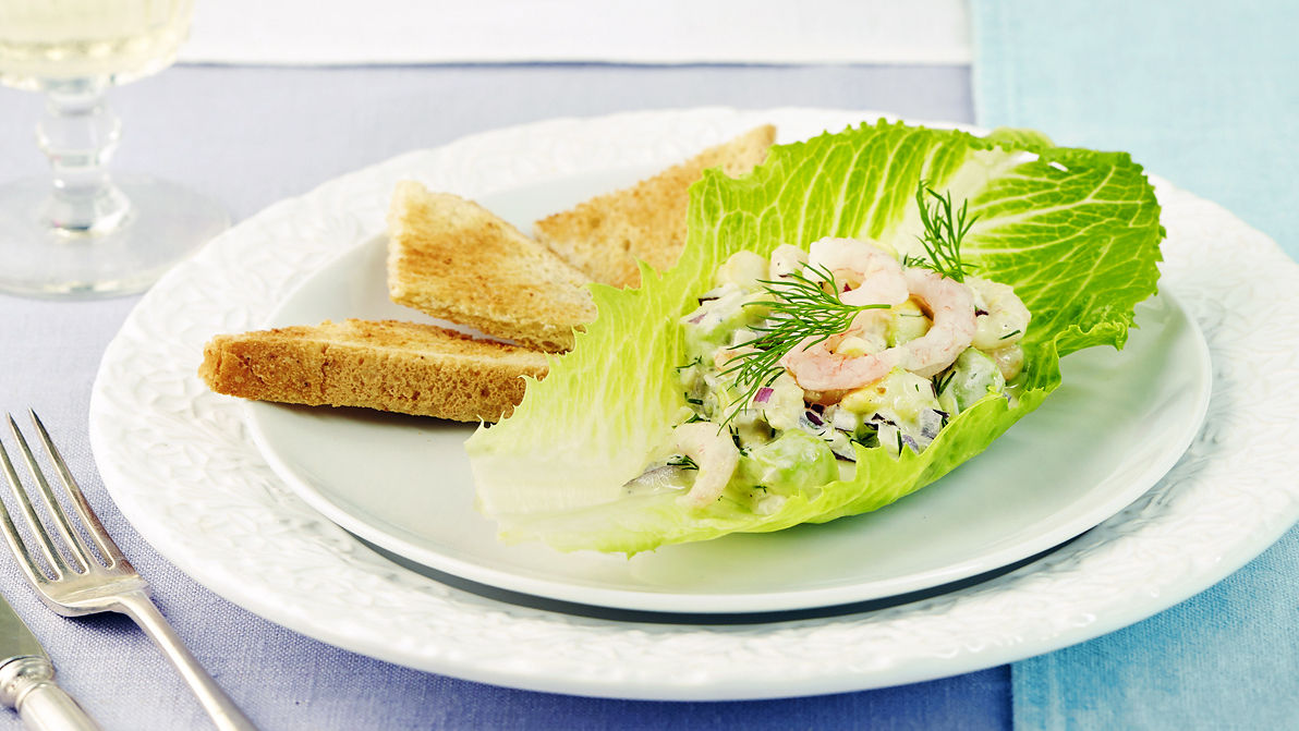 Avokado-katkarapusalaatti