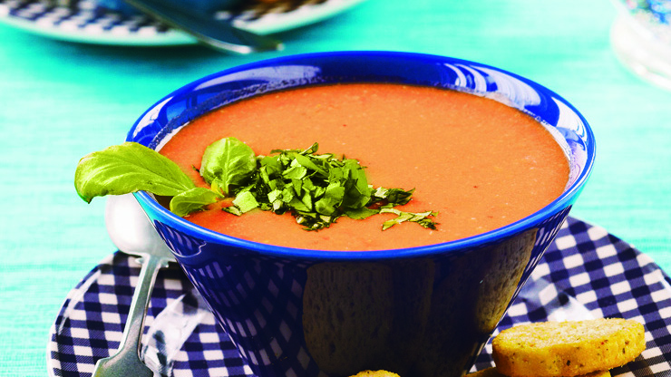 Tomaatti-vuohenjuustokeitto