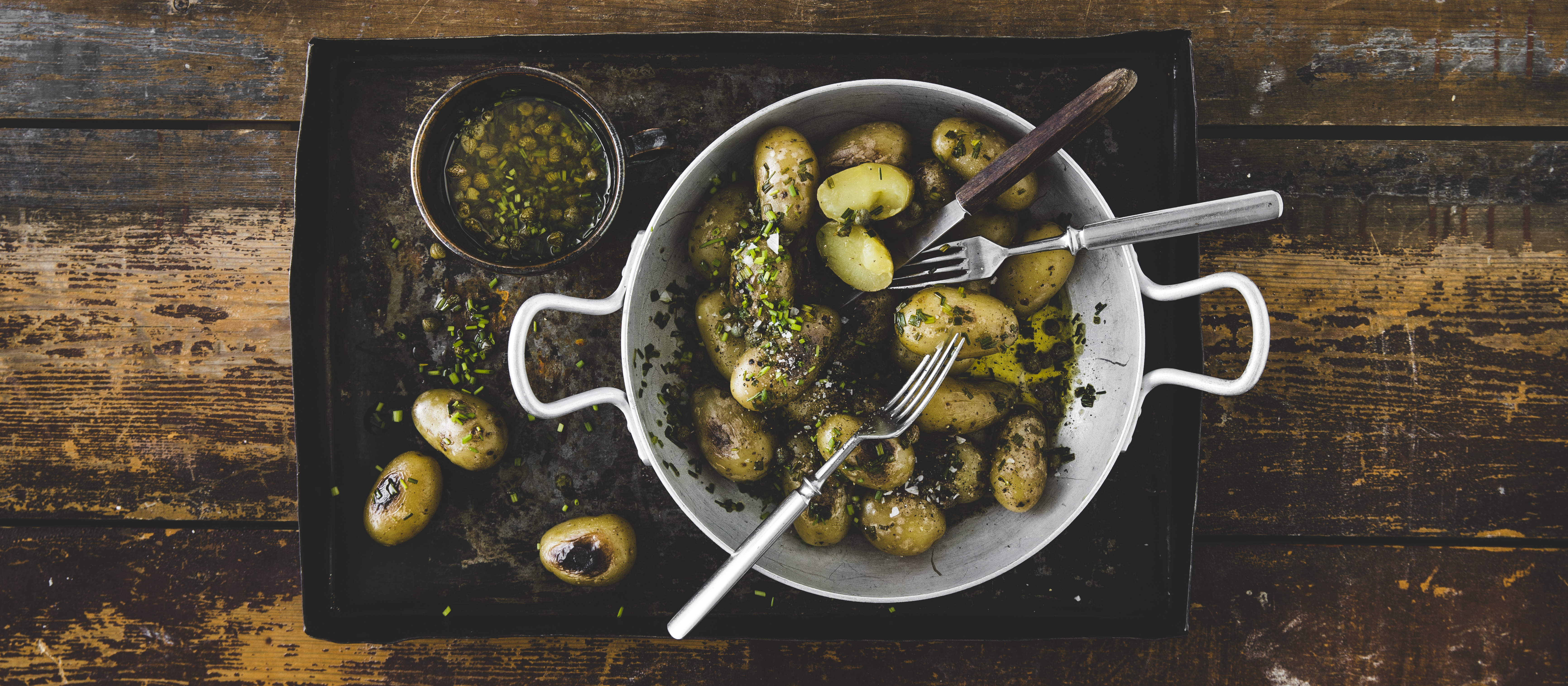 Savustetut uudet perunat