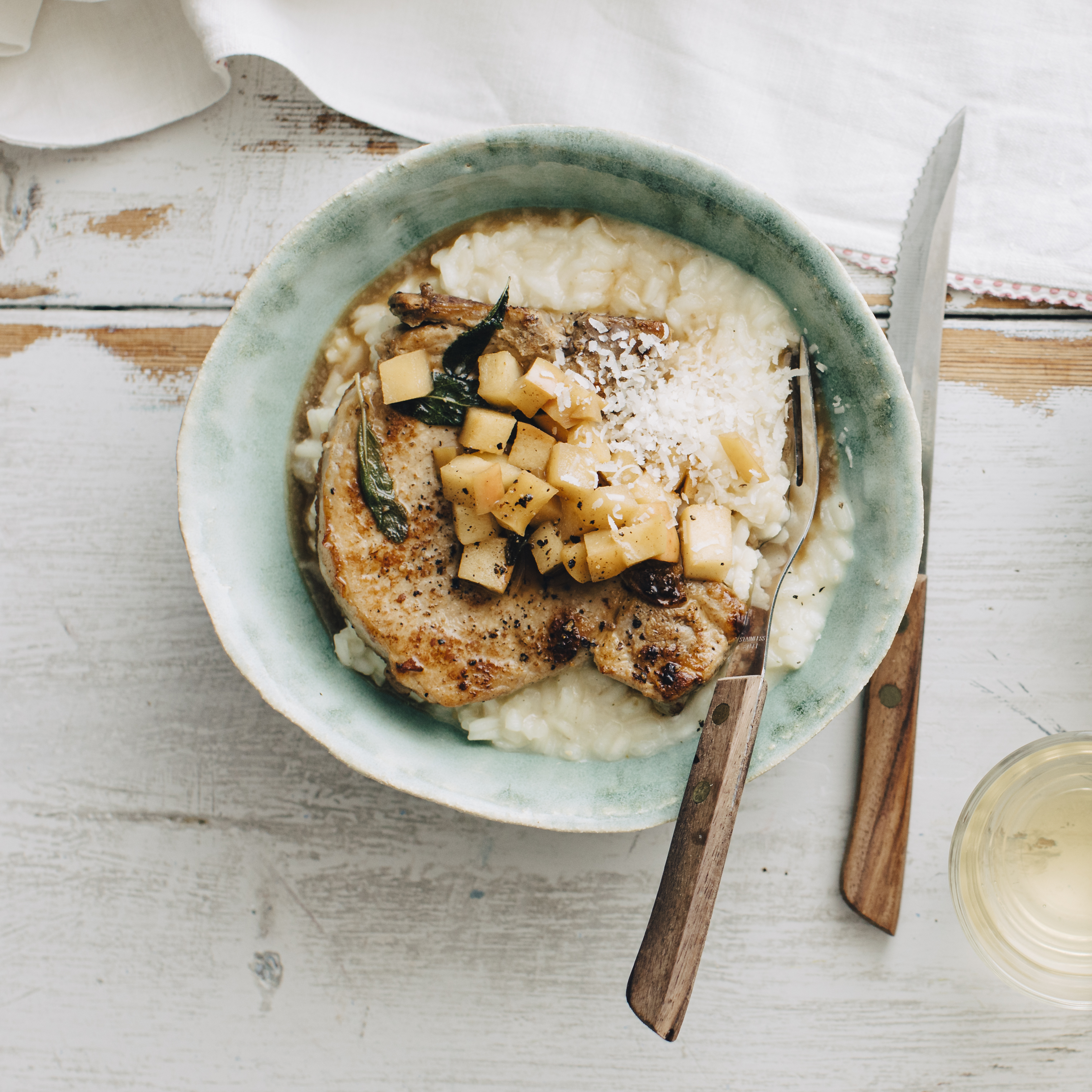 Possunkyljykset ja siideririsotto