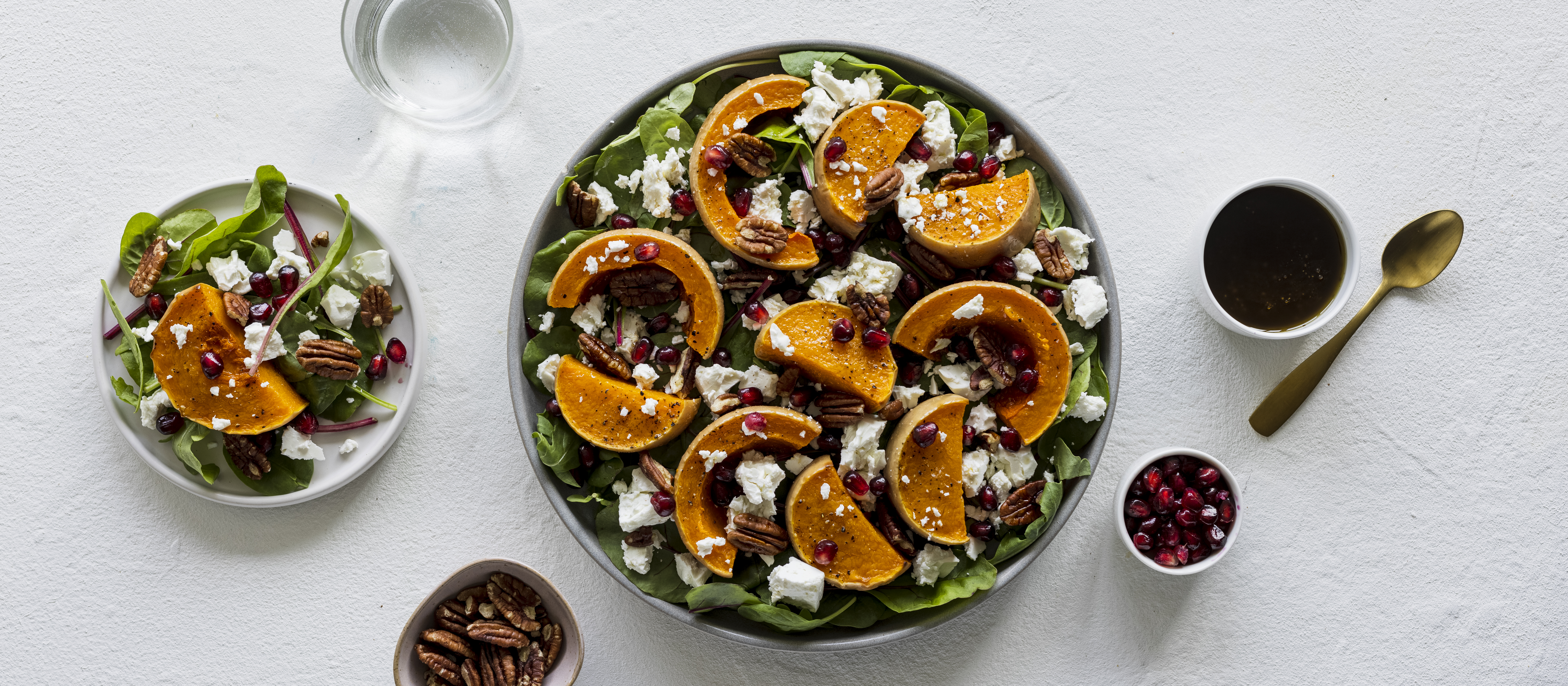 Paahdettu kurpitsasalaatti