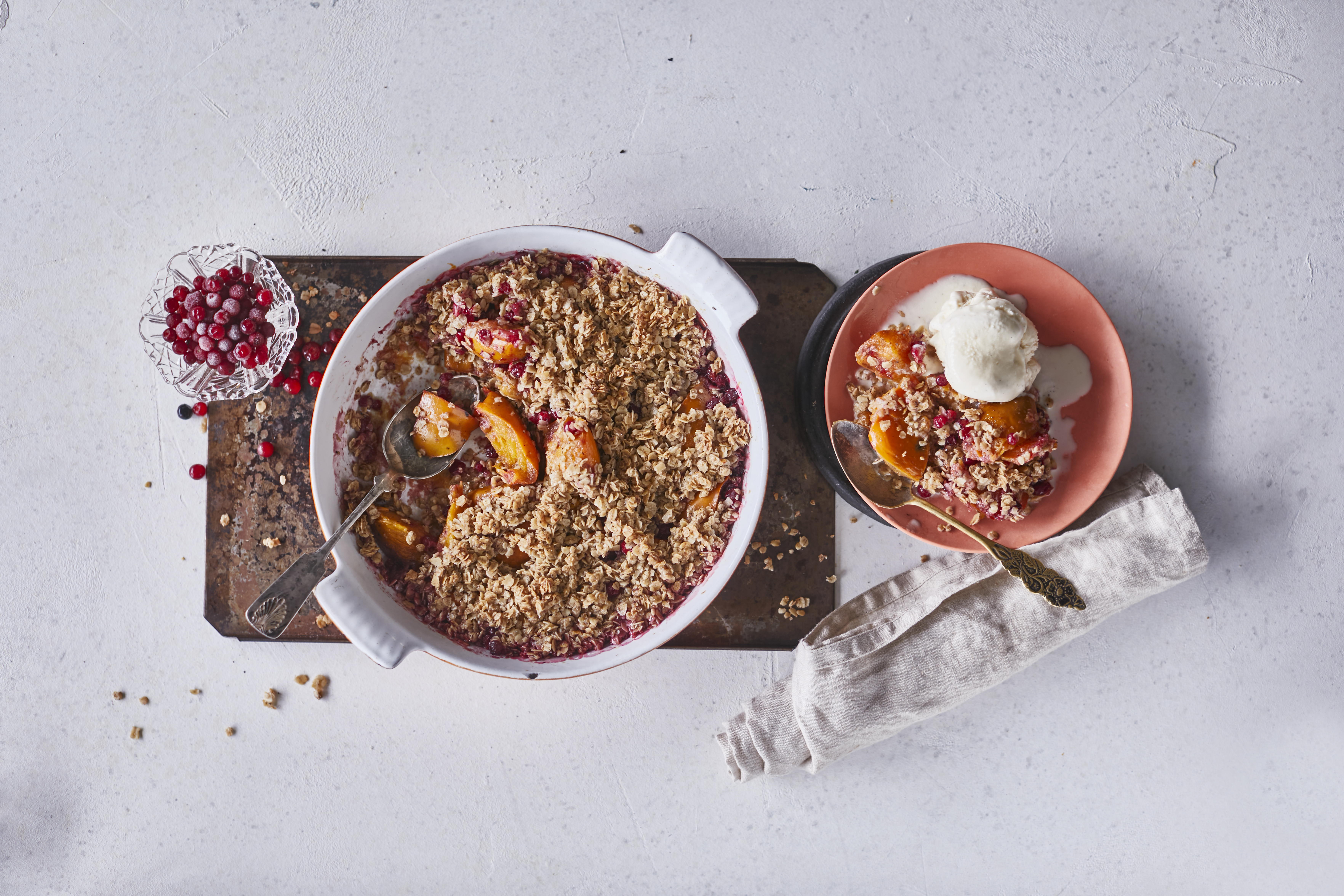 Persimon-kaurapaistos