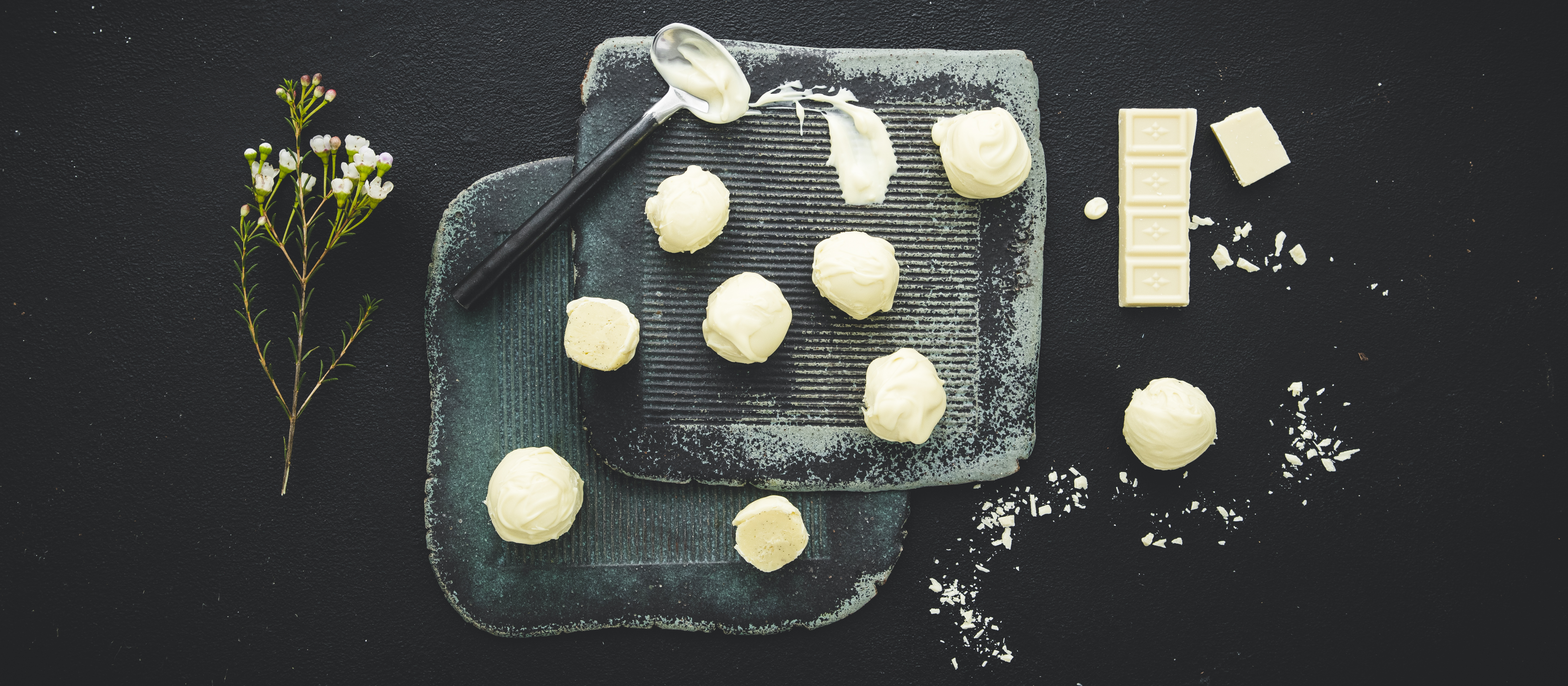 Valkosuklaatryffelit