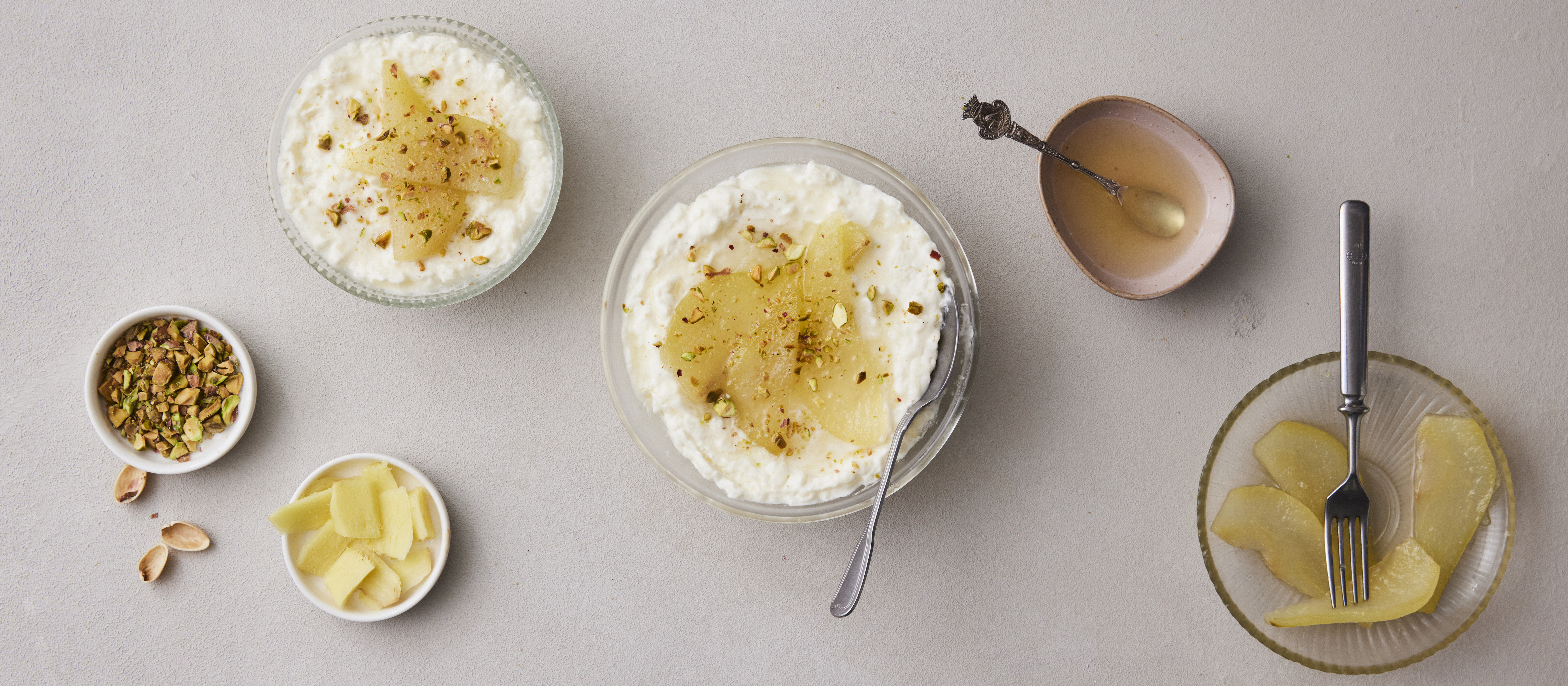 Vaniljariisi ja inkivääripäärynät