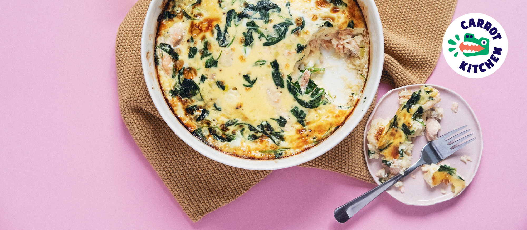 Lohi-pinaattifrittata