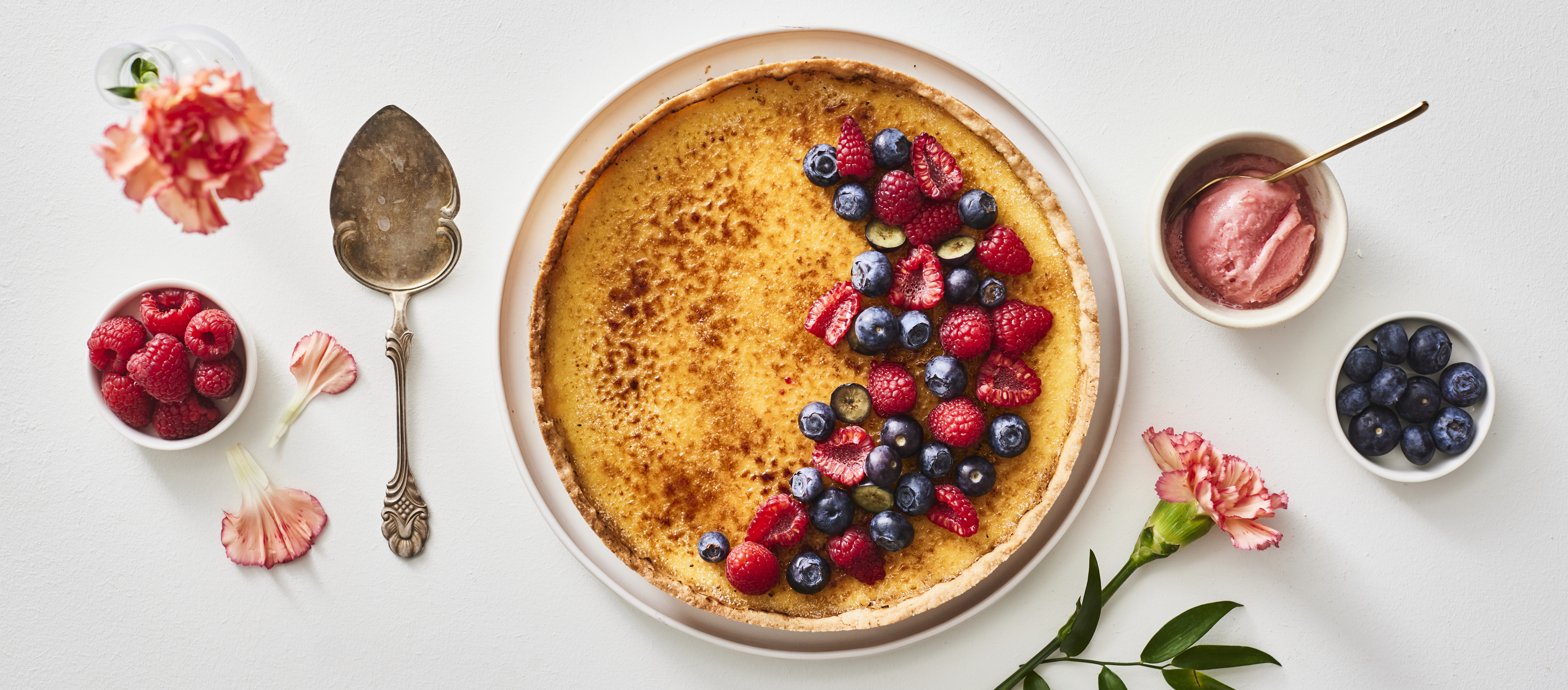 Crème brûlée -piirakka