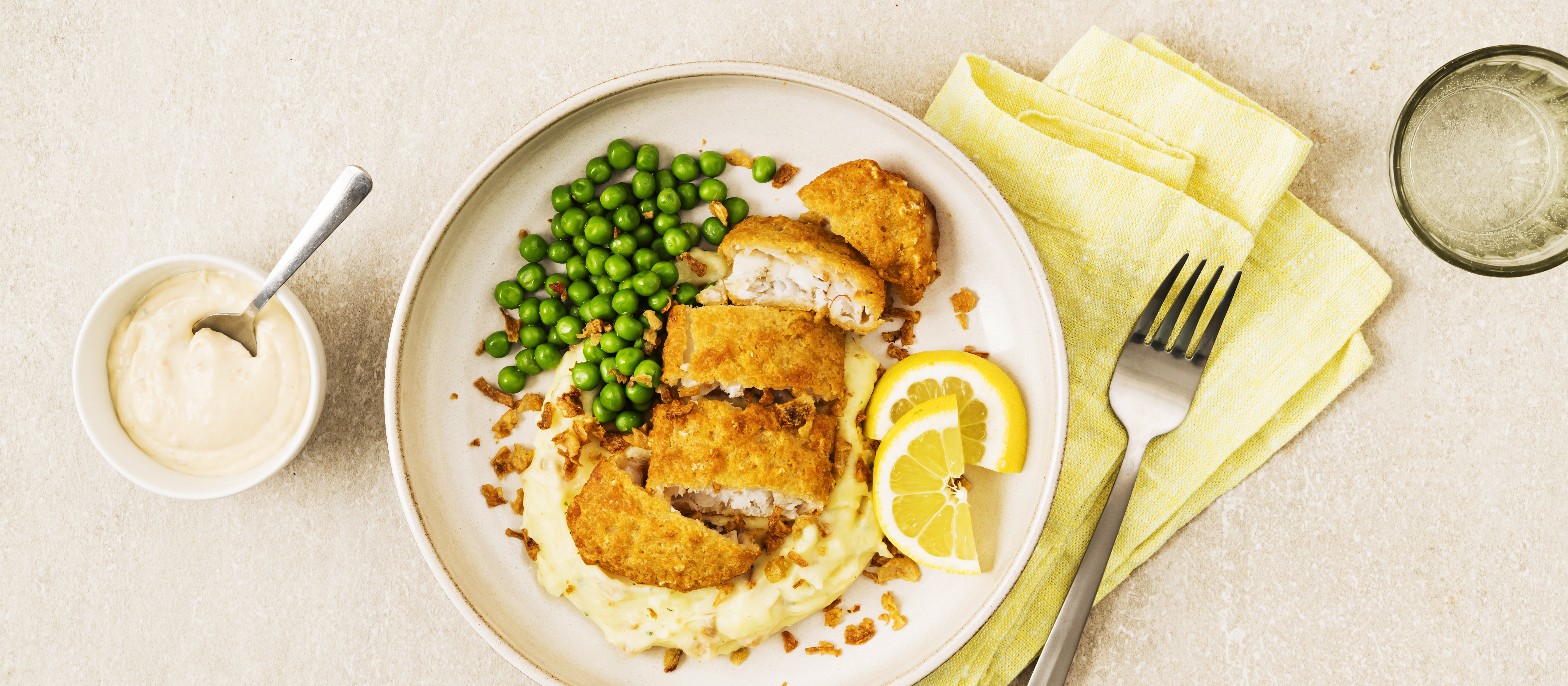 Crispy fish ja muusi