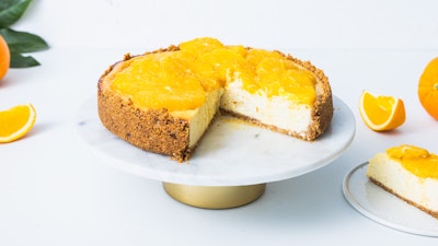 Paistettu appelsiinijuustokakku