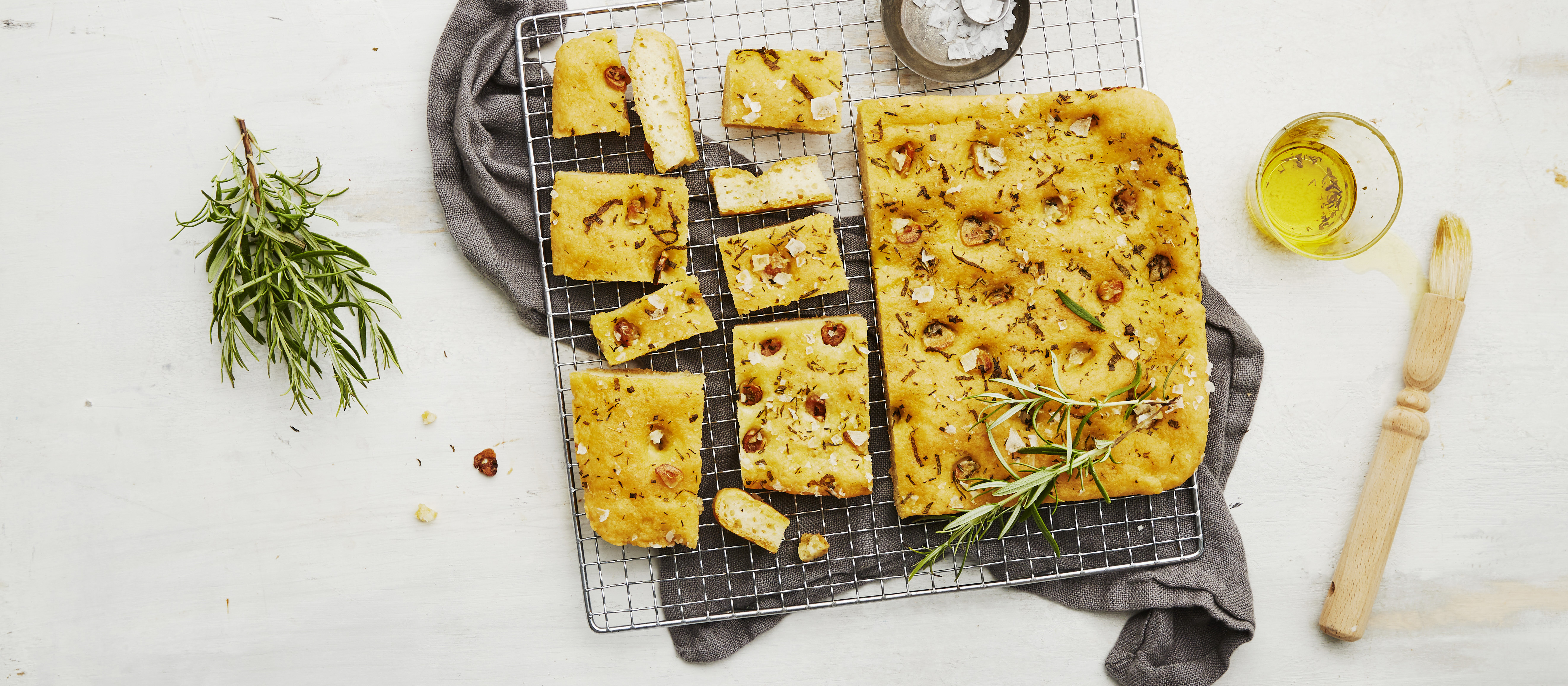 Gluteeniton focaccia