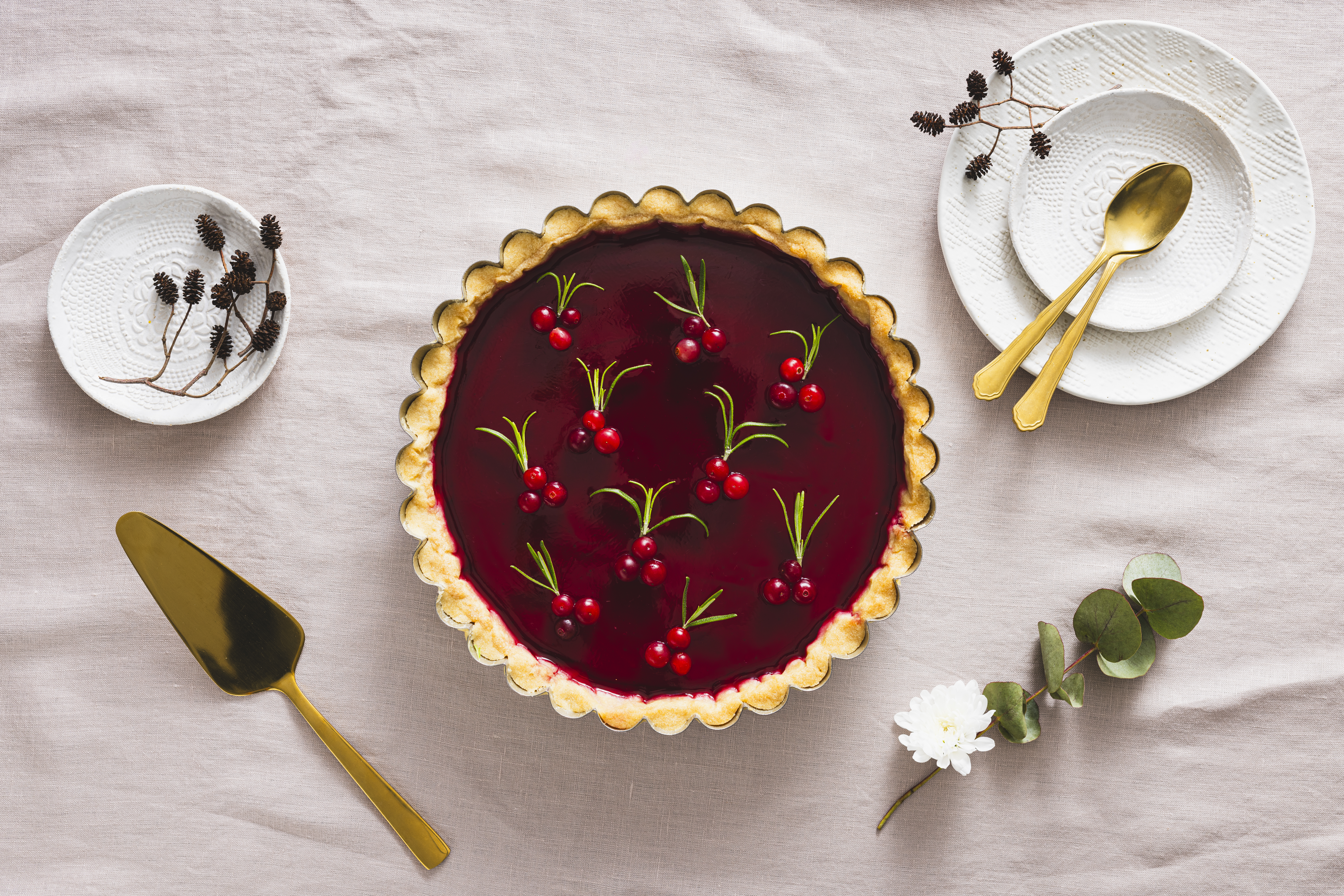 Karpalo-ricottatorttu