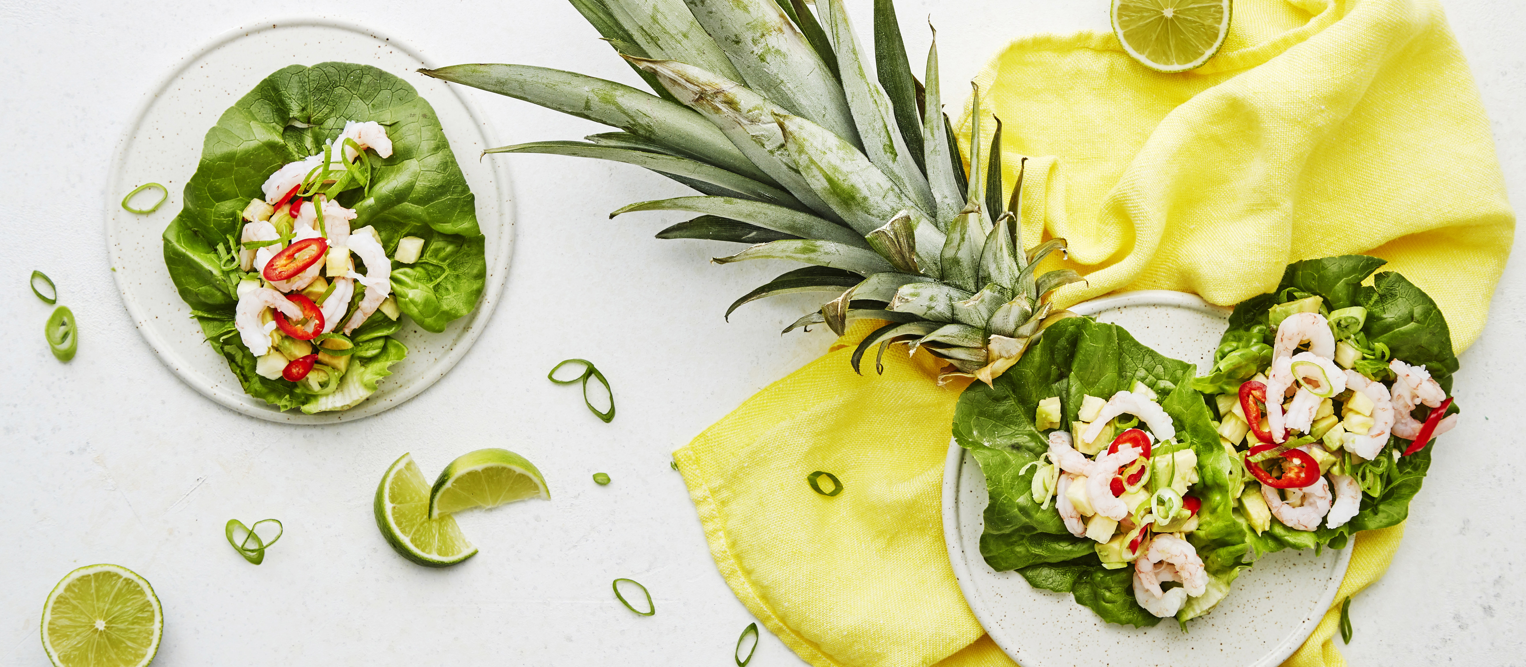 Katkarapusalaattitacot