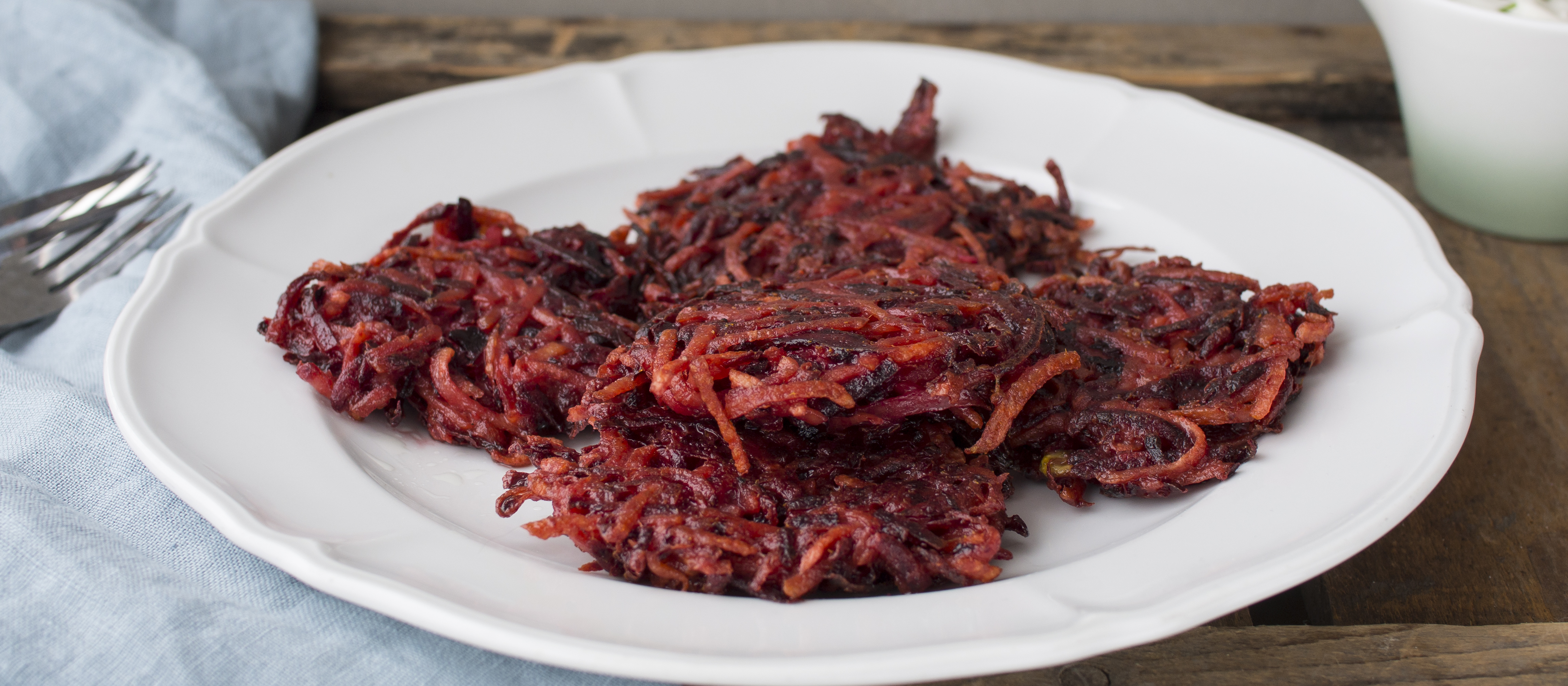 Punajuuri-perunaraastepihvit