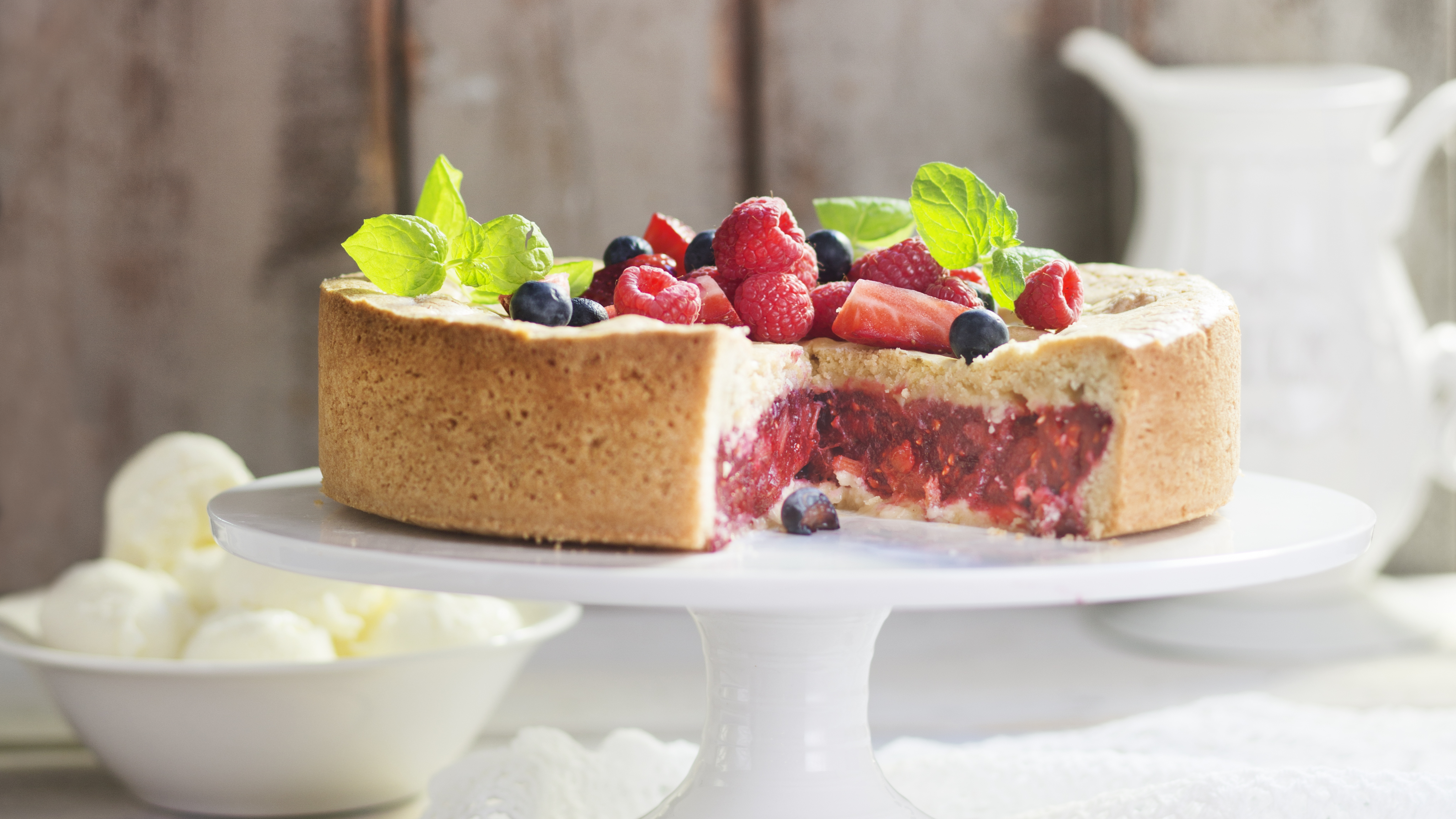 Ranskalainen marja-raparperikakku