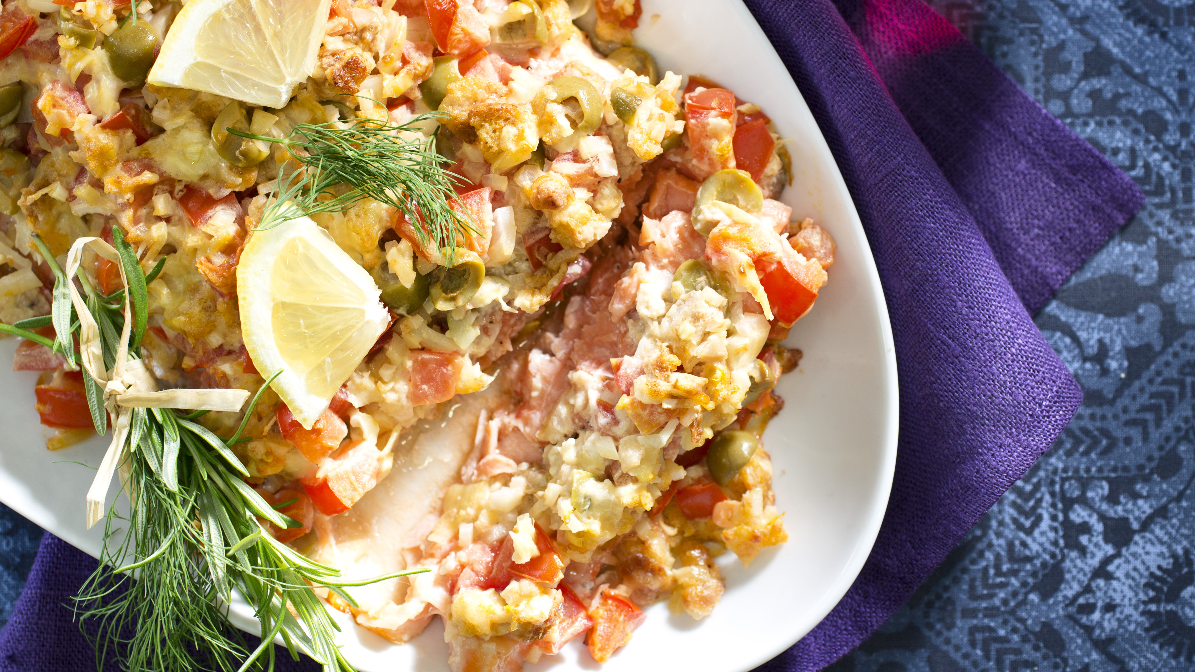 Kuorrutettu kirjolohi Italian tapaan 