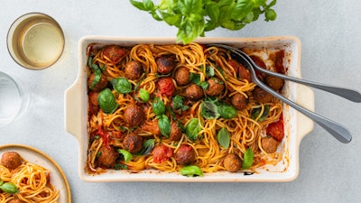 Lihapulla-spagettivuoka