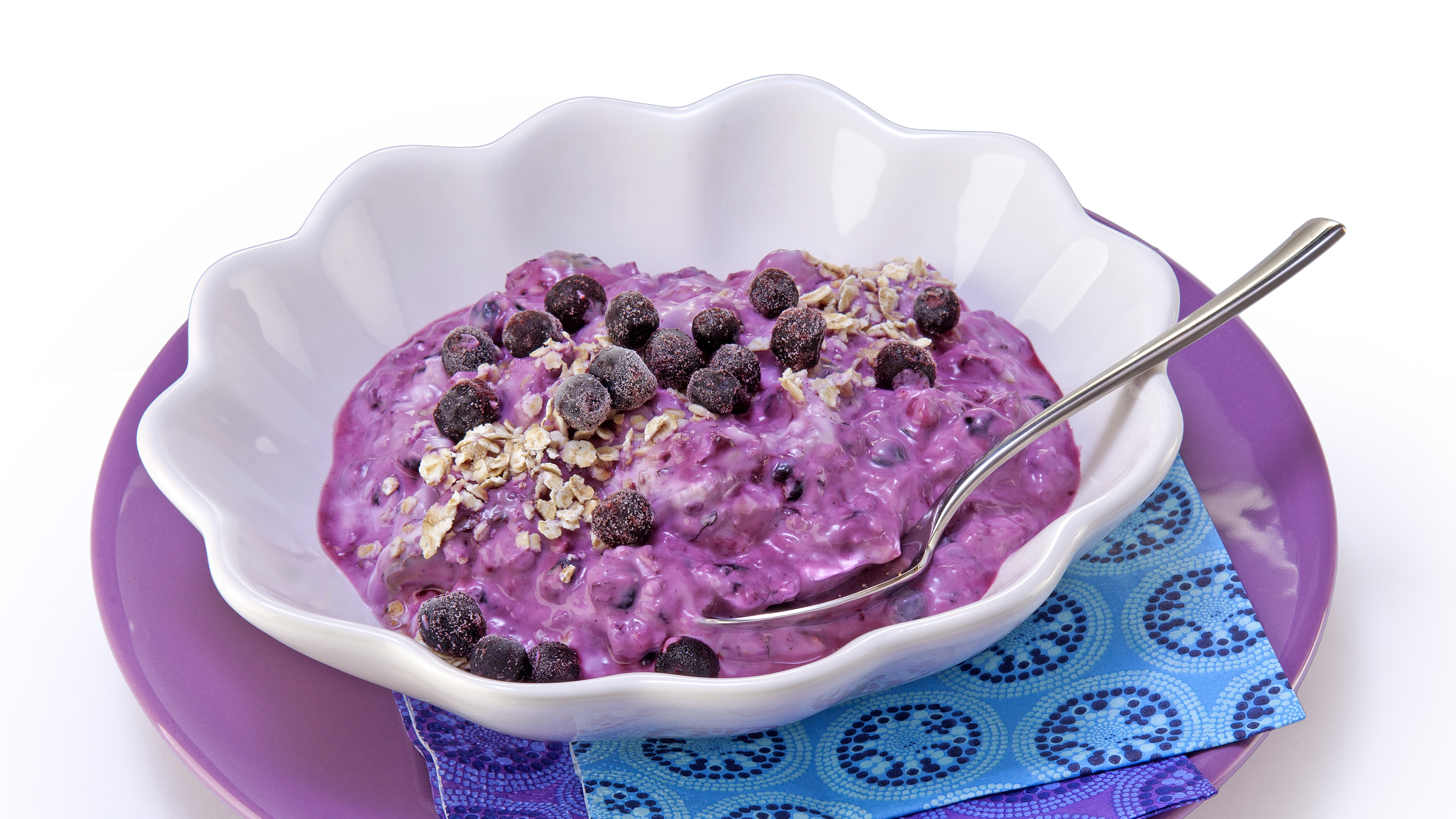 Mustikka-luumutuorepuuro