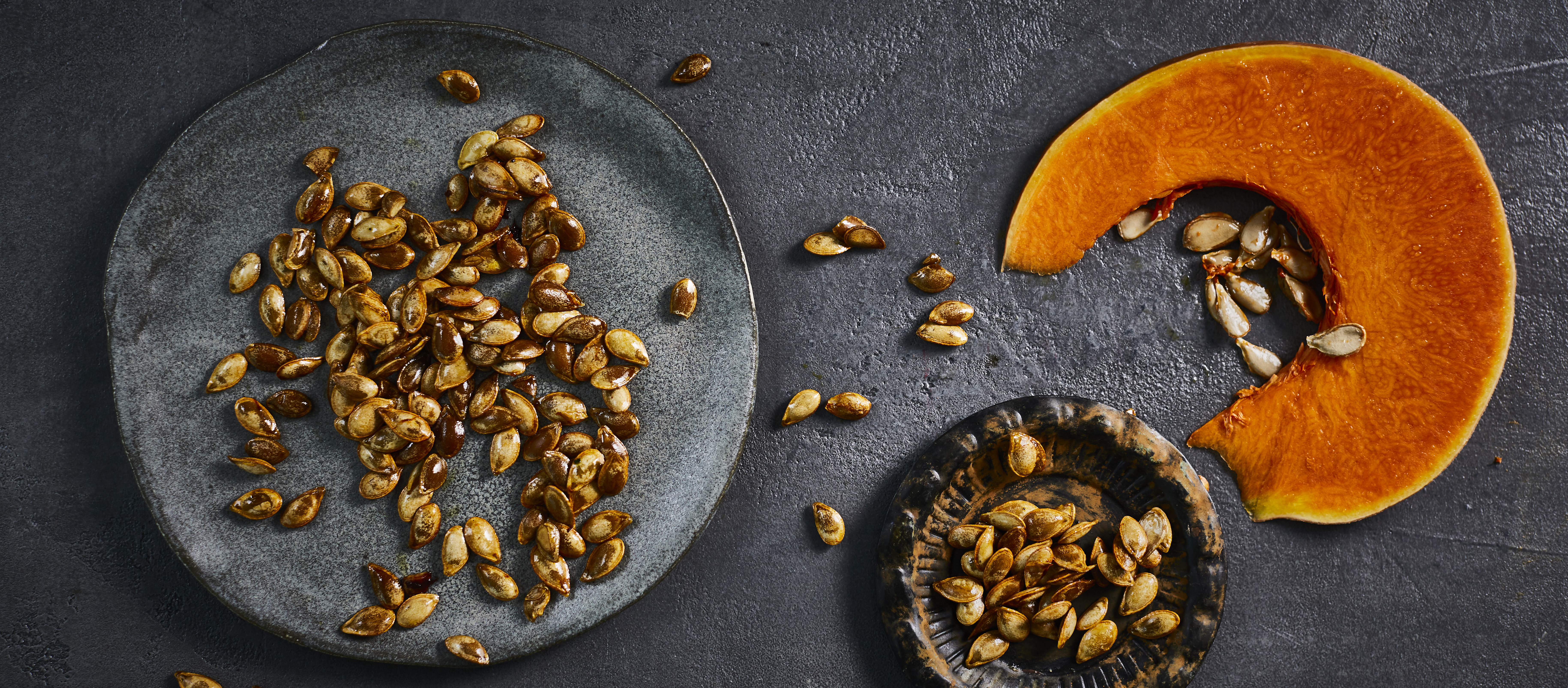 Paahdetut kurpitsansiemenet