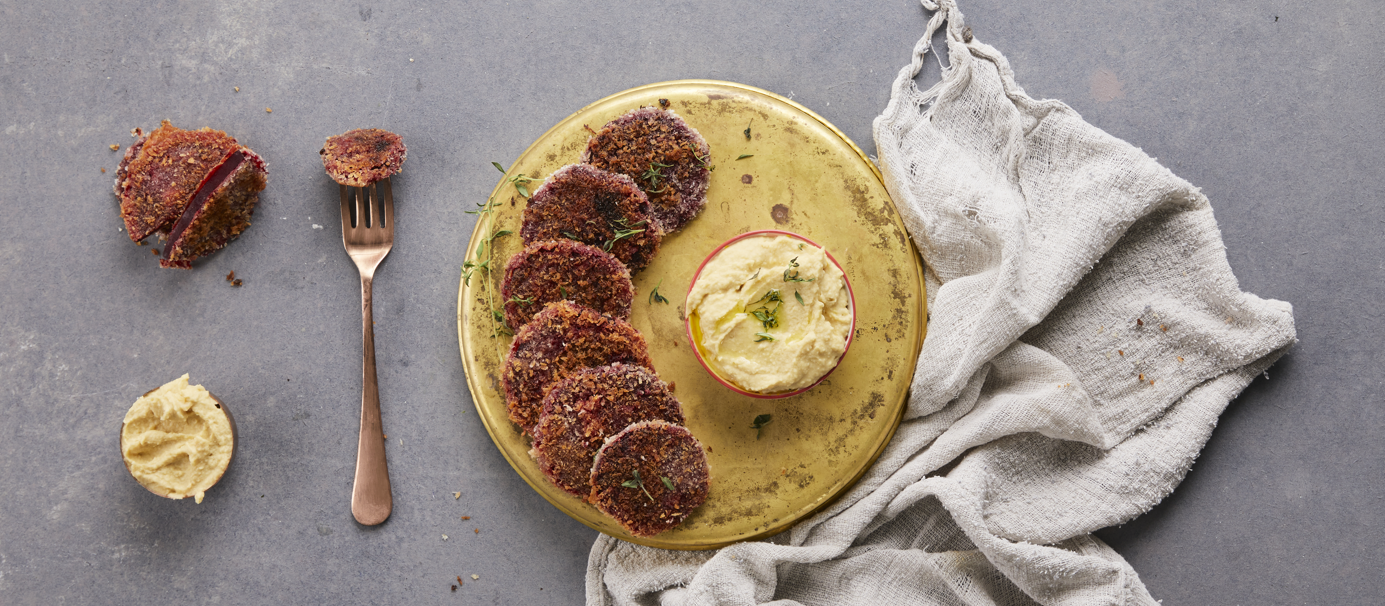 Paneroidut punajuuripihvit