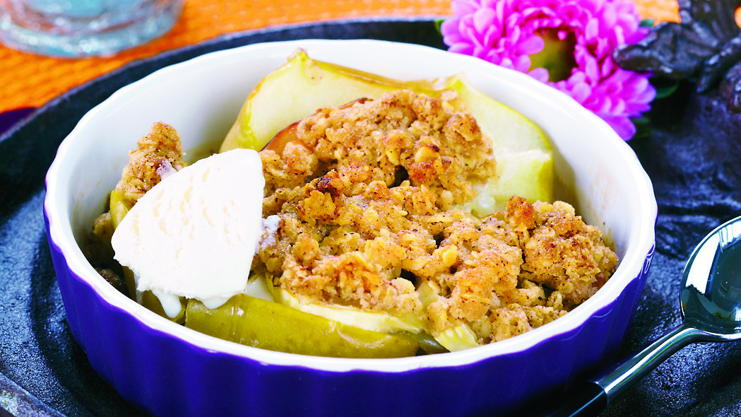 Vuohenjuusto-uuniomenat