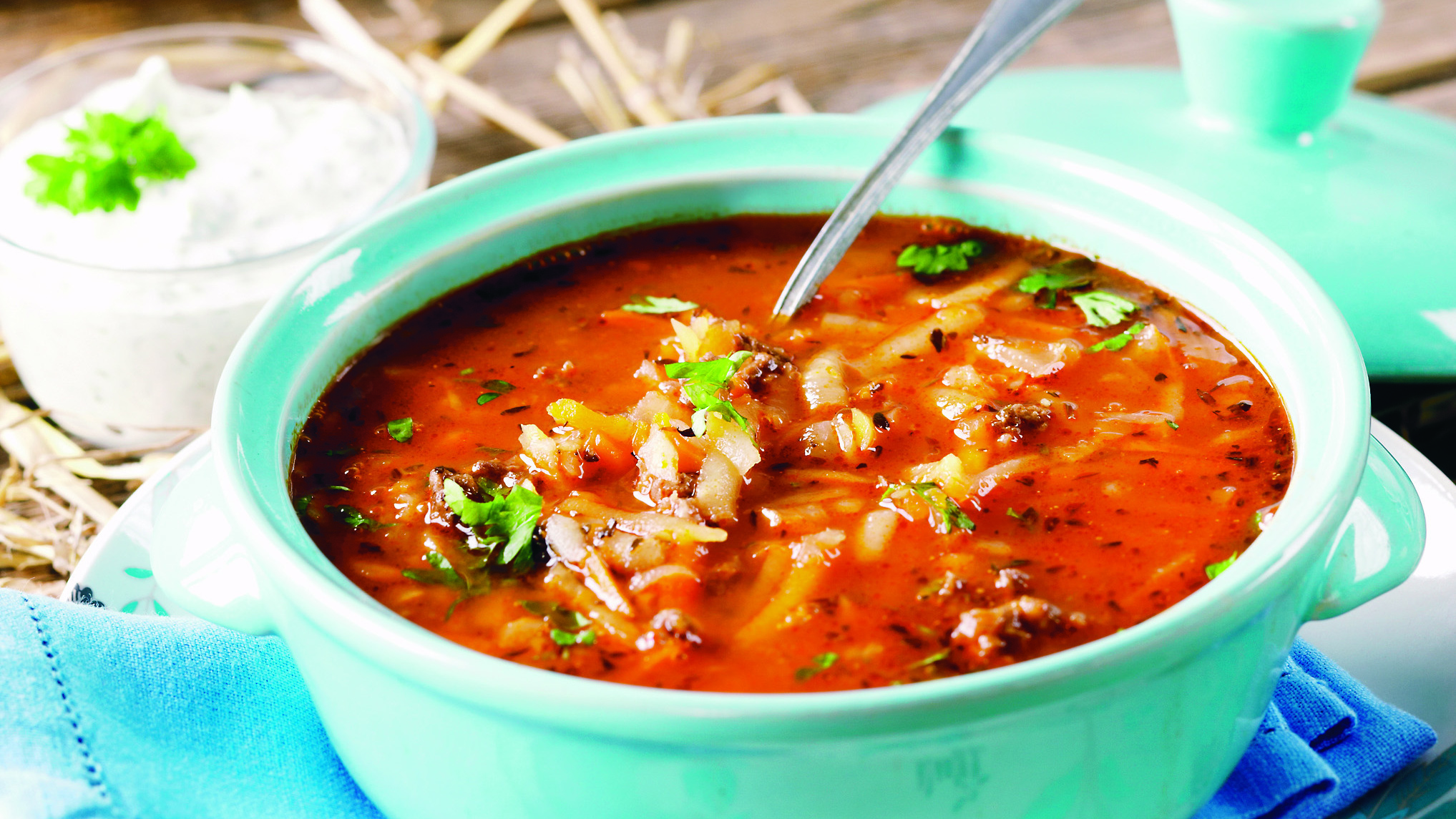 Lammasjauhelihakeitto