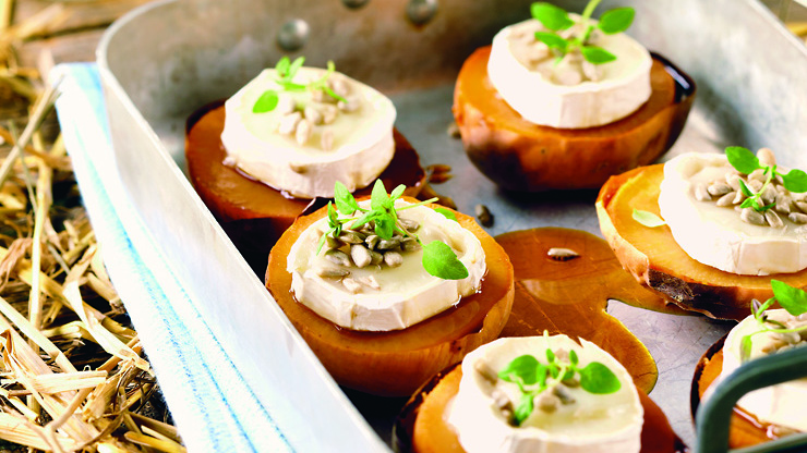 Vuohenjuustoiset naurispaistikkaat