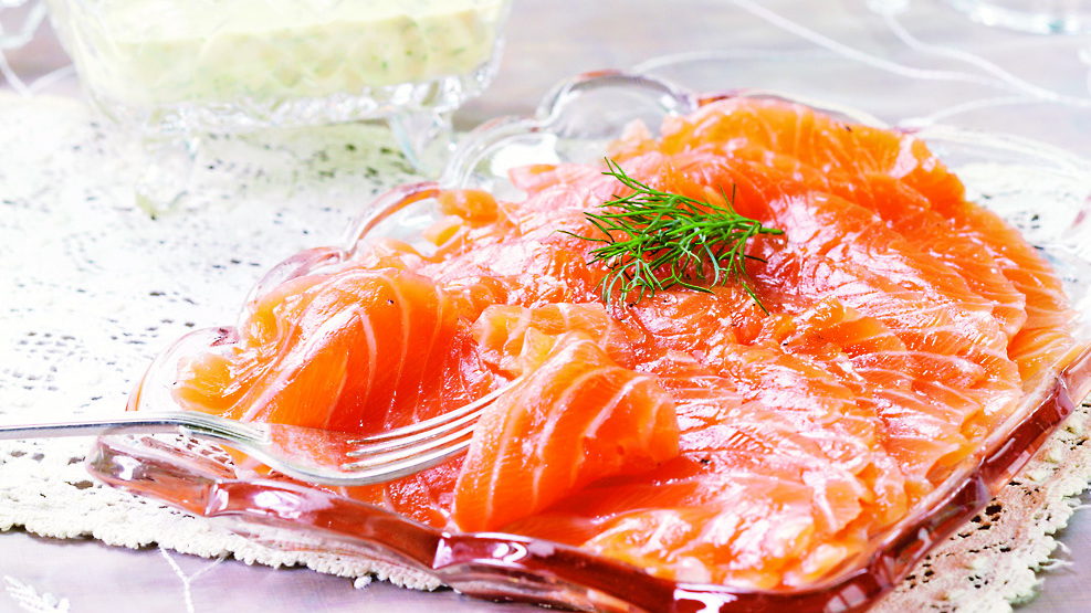 Jääkellarilohi ja konjakki-sinappikastike