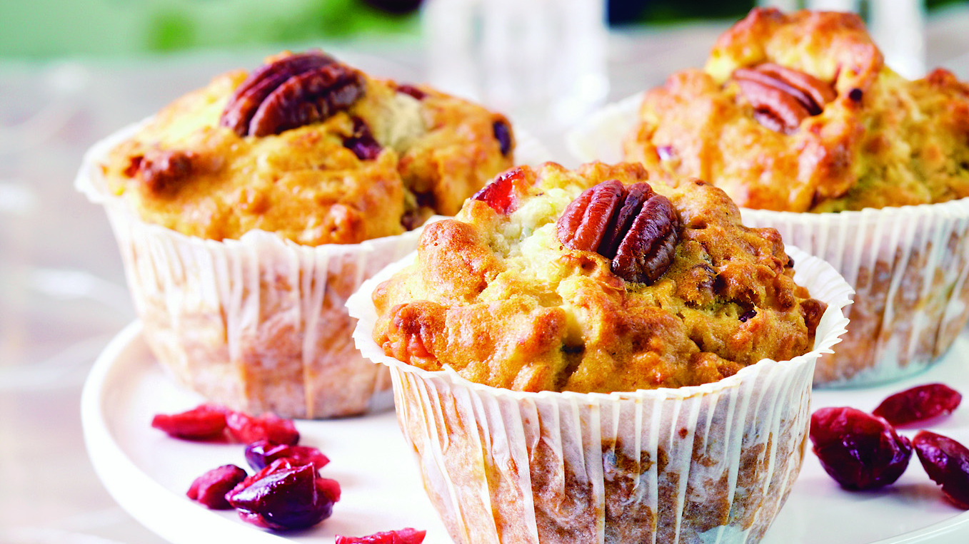 Karpalo-sinihomejuustomuffinit